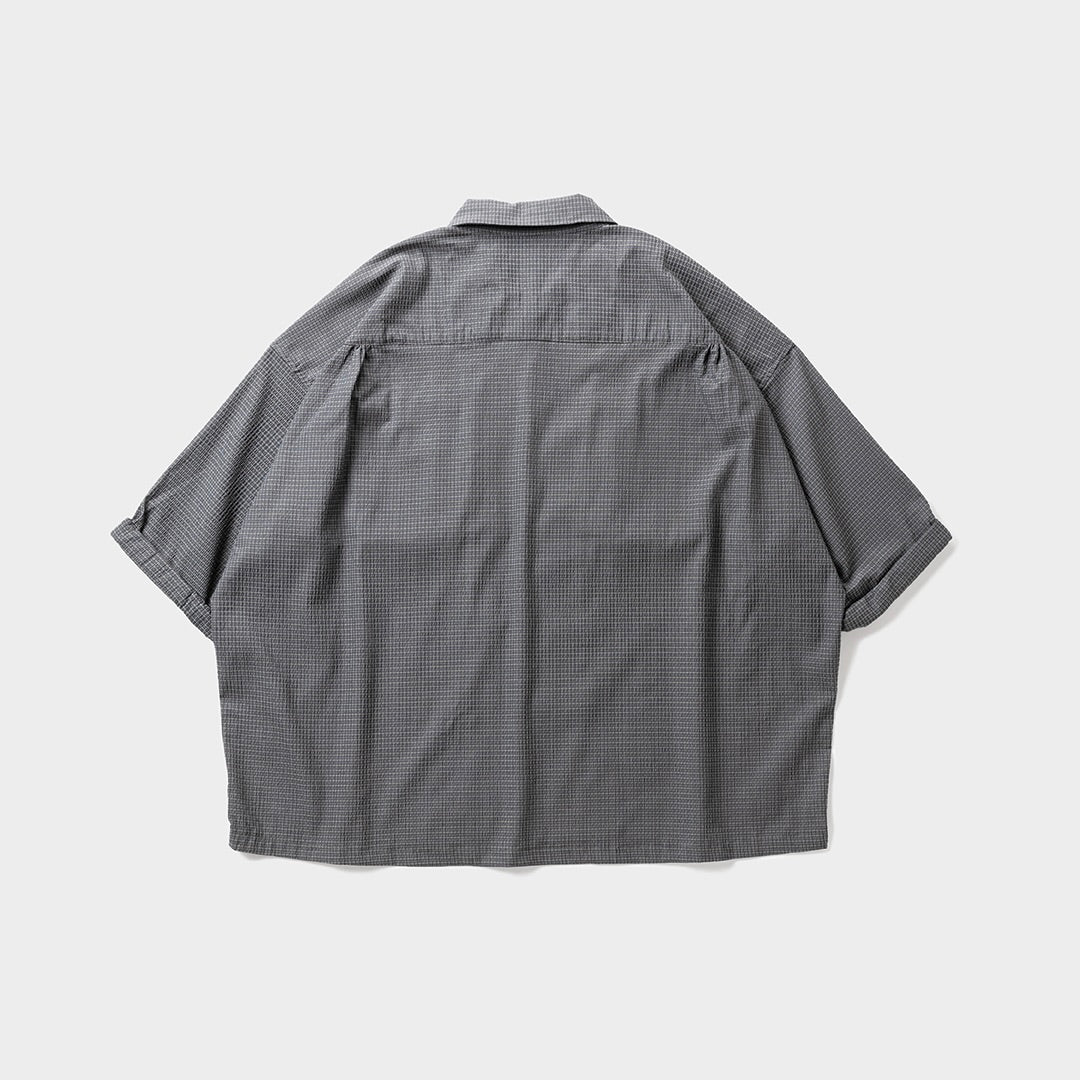 SEERSUCKER ROLL UP SHIRT