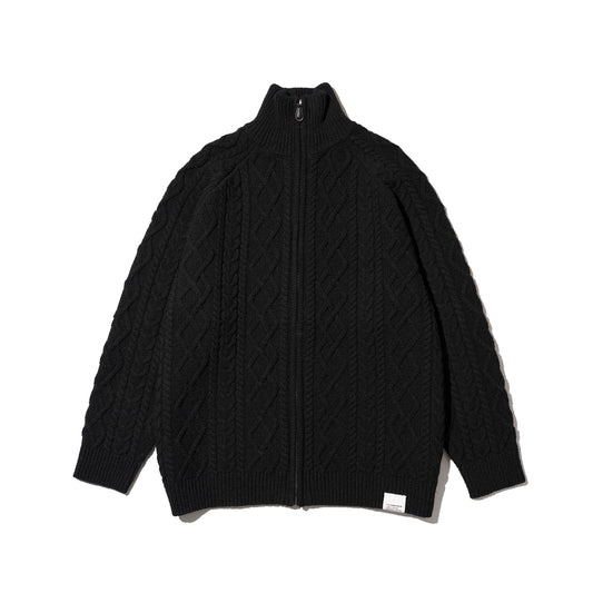 SHETLAND WOOL x SOLOTEX® TECH FISHERMAN ZIP-UP