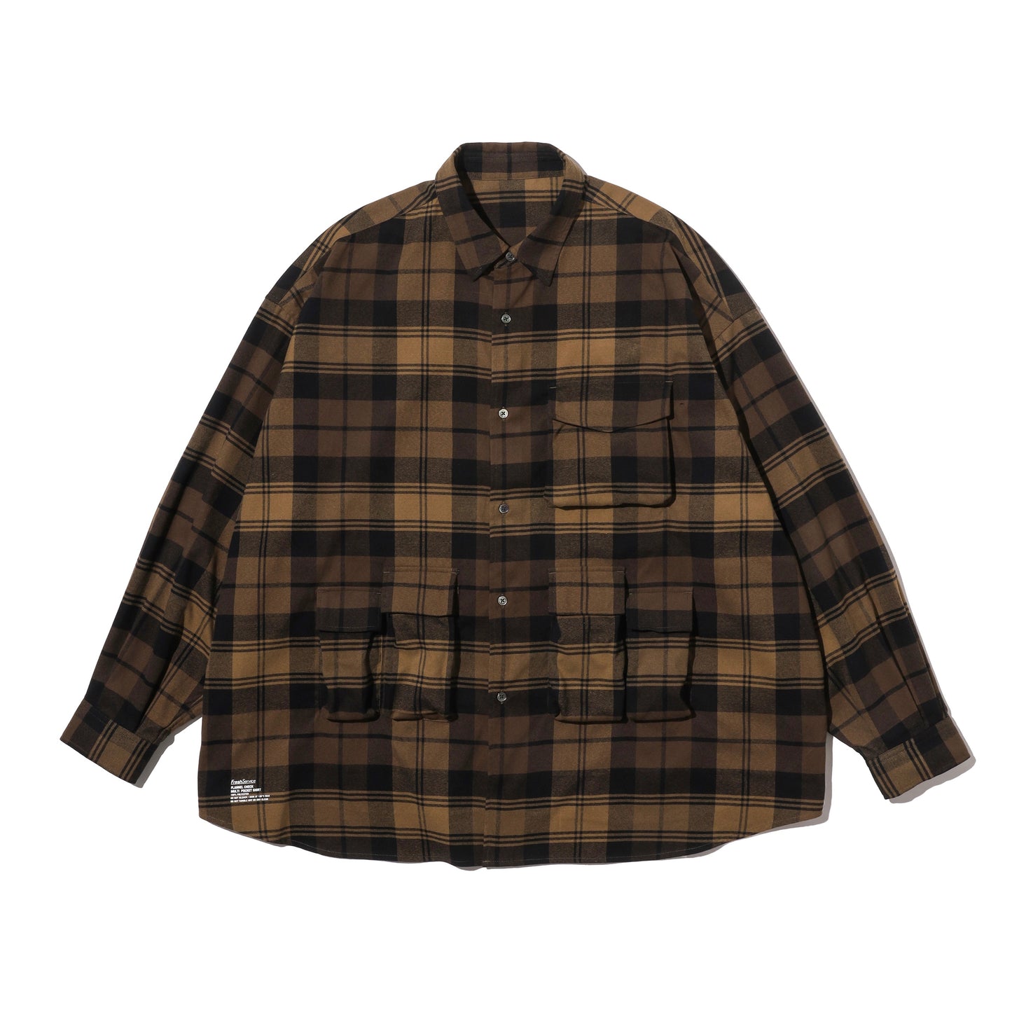 FLANNEL CHECK MULTI POCKET SHIRT