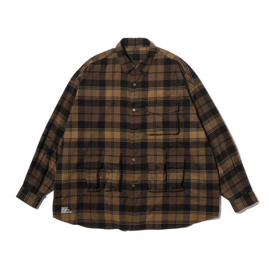 FLANNEL CHECK MULTI POCKET SHIRT