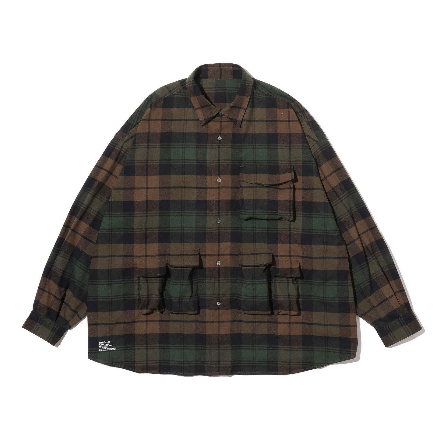 FLANNEL CHECK MULTI POCKET SHIRT