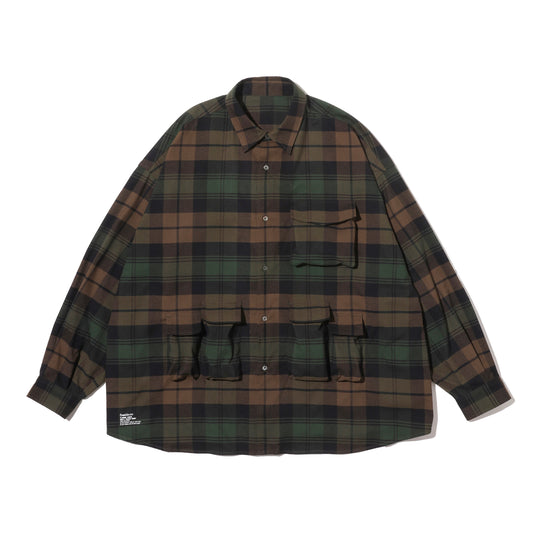FLANNEL CHECK MULTI POCKET SHIRT