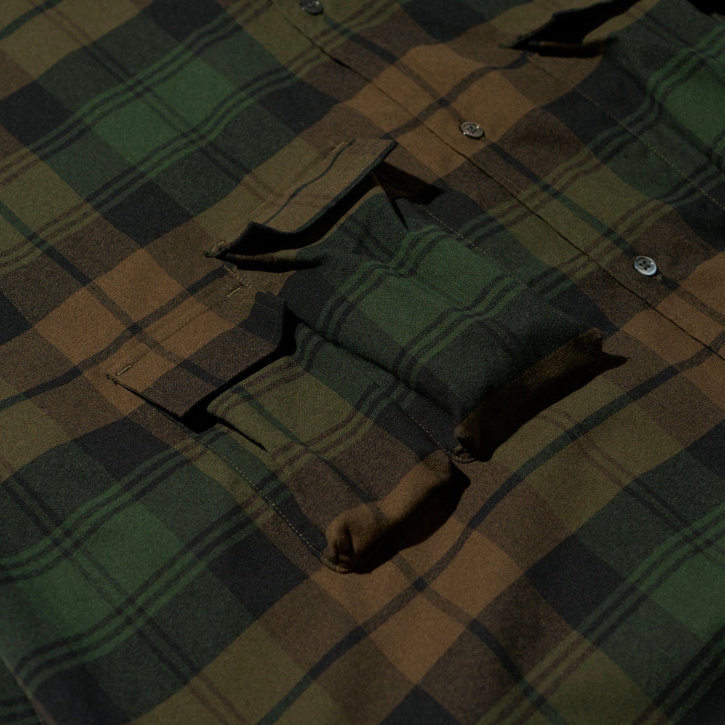 FLANNEL CHECK MULTI POCKET SHIRT