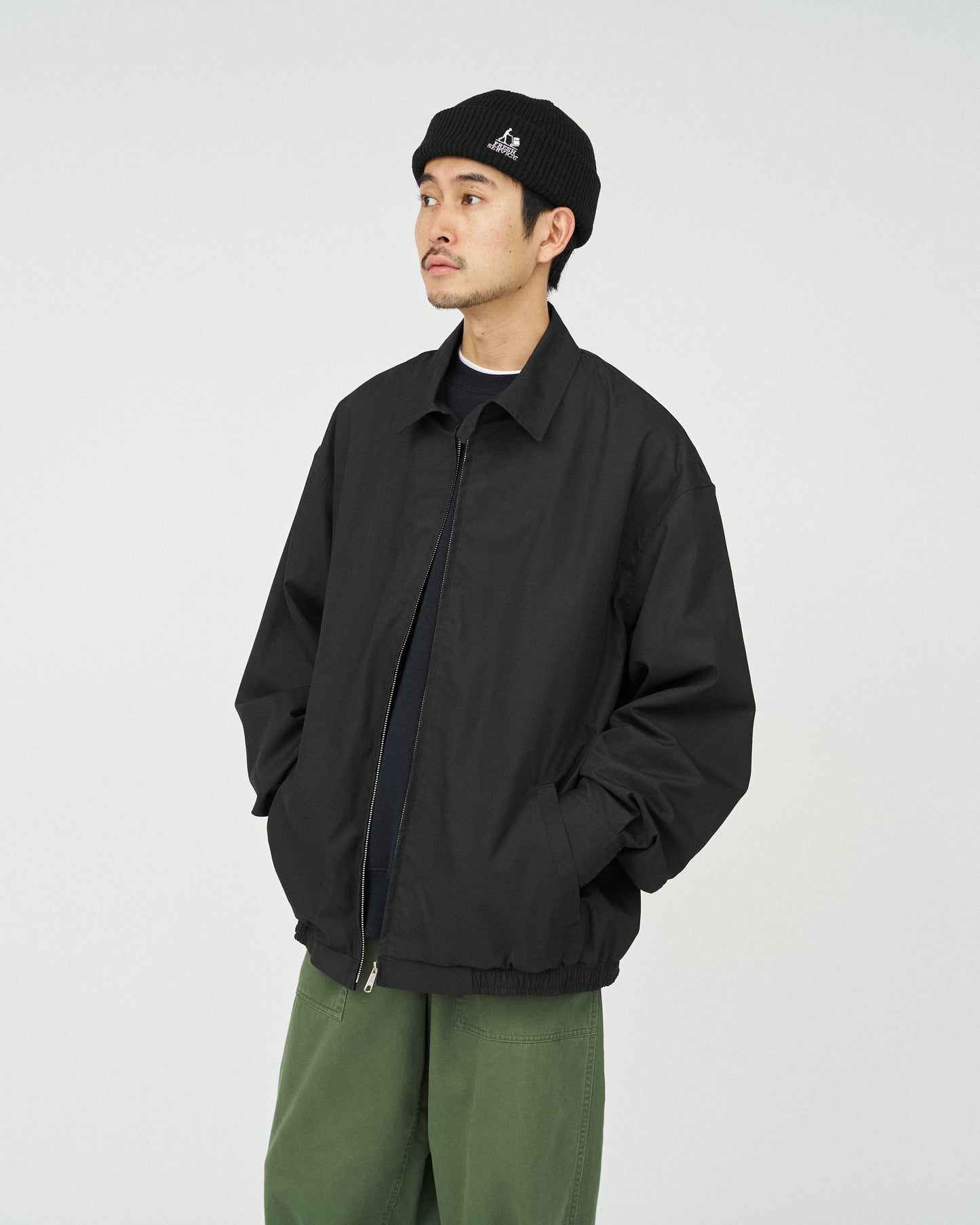 POWDER COTTON SWING TOP BLOUSON