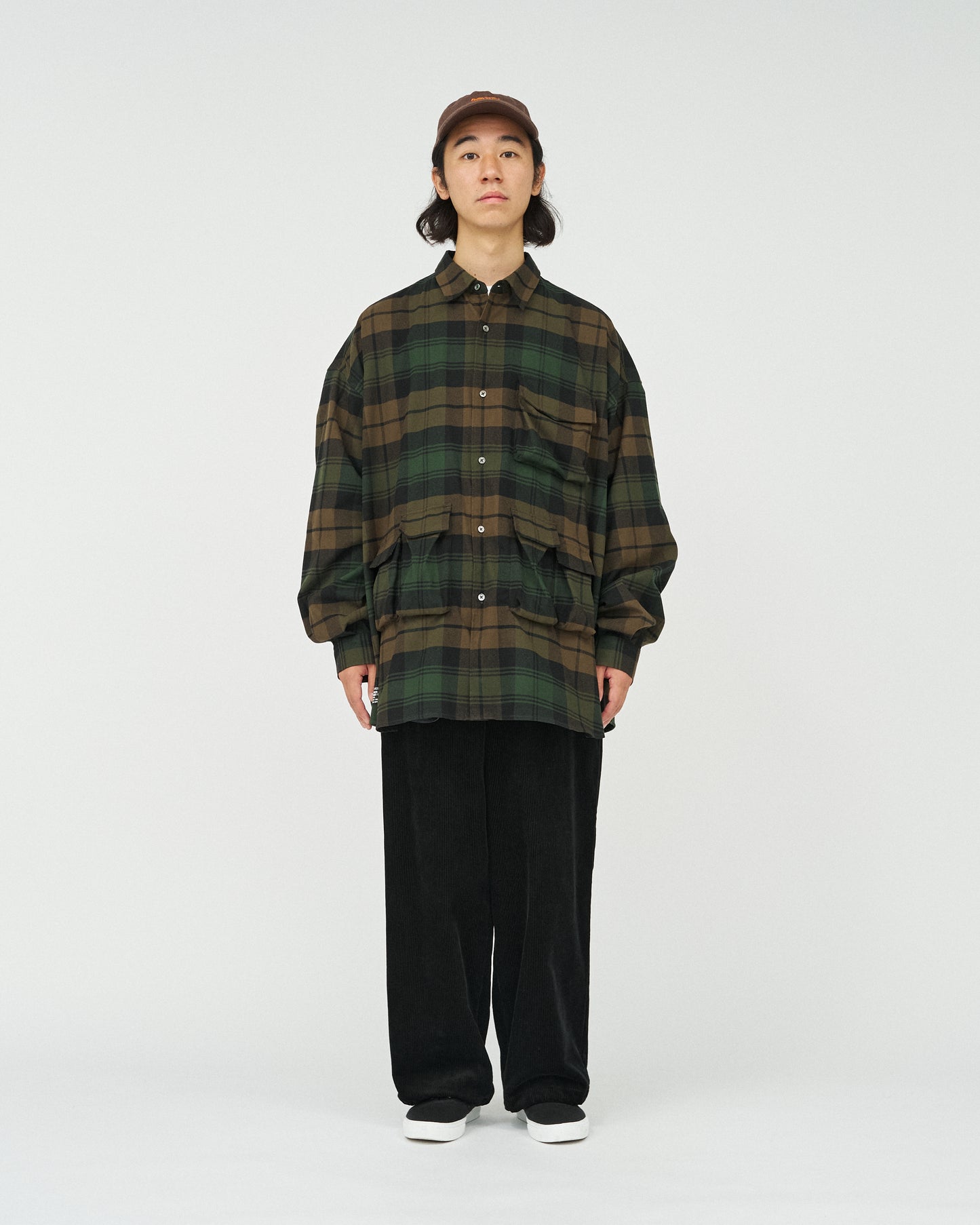 FLANNEL CHECK MULTI POCKET SHIRT