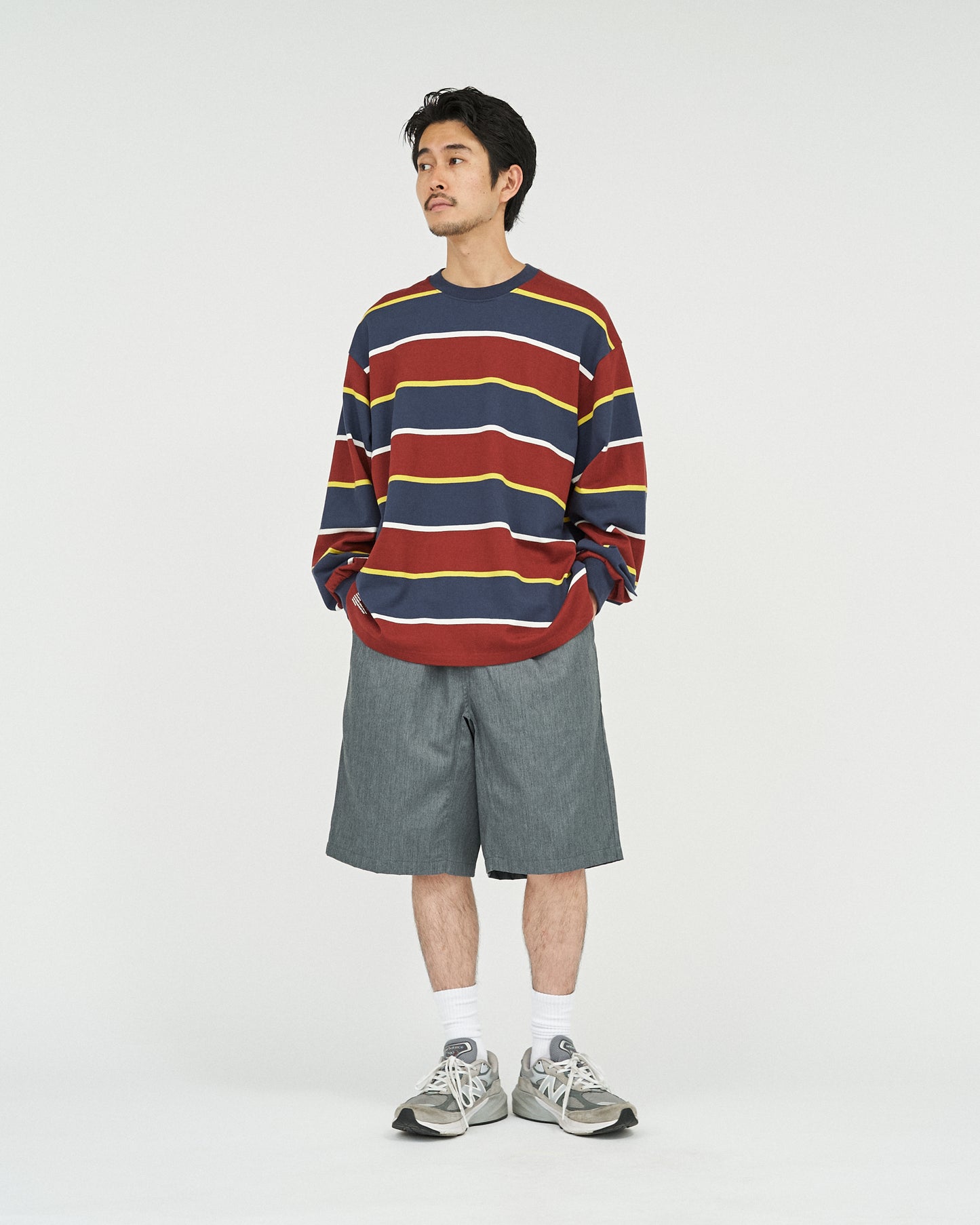 MULTI BORDER L/S TEE