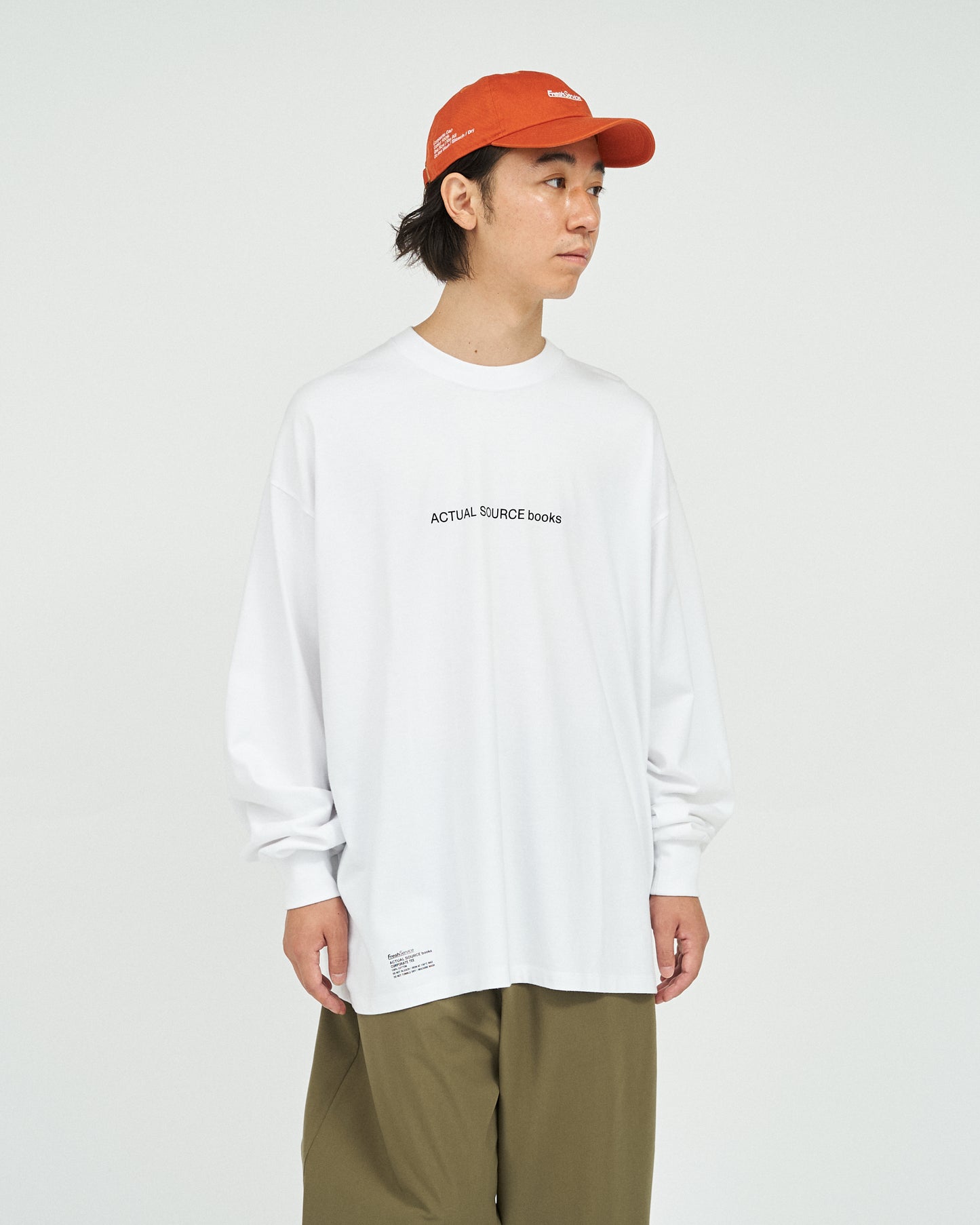 Actual Source × FreshService CORPORATE L/S TEE “BOOK STACK"