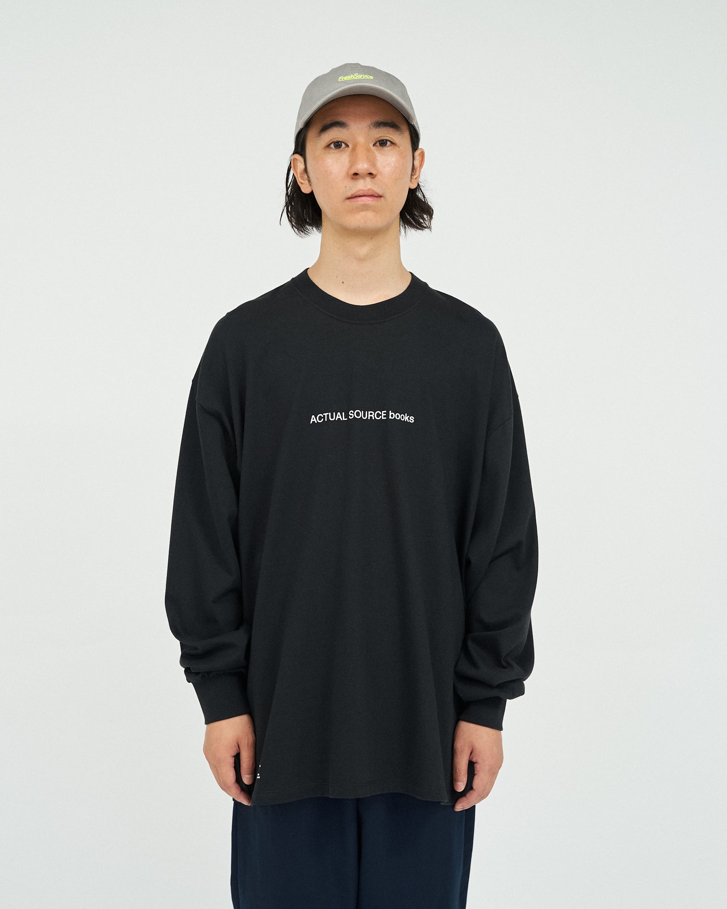 Actual Source × FreshService CORPORATE L/S TEE “BOOK STACK"