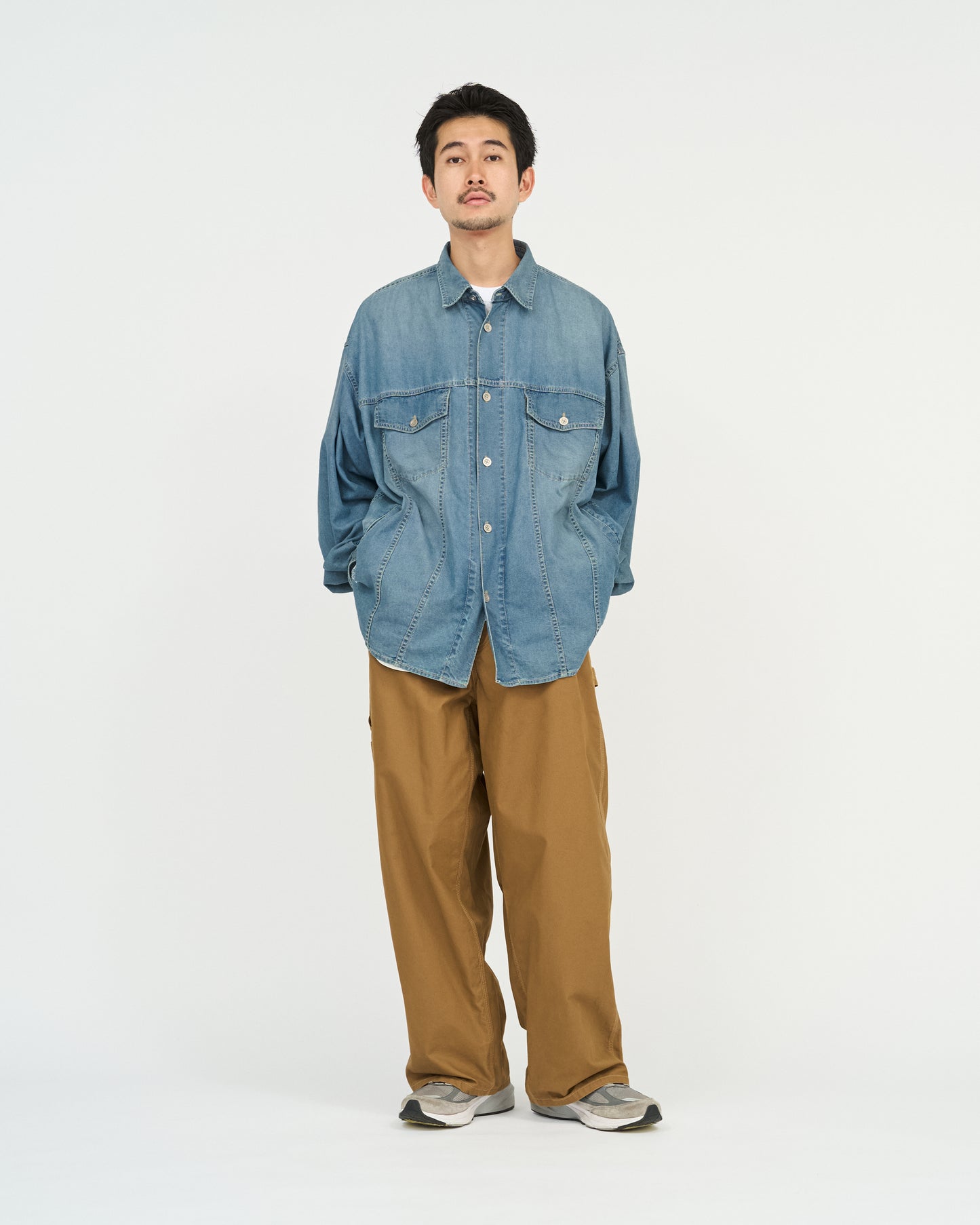 COTTON CANVAS PAINTER PANTS