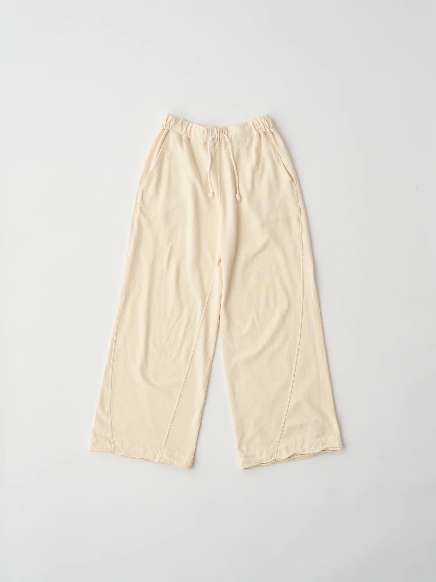 cotton open-end yam terry wide sweat pants