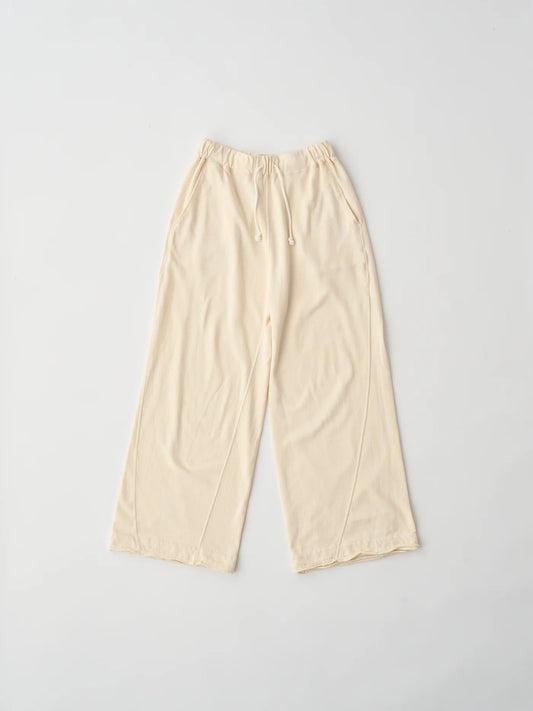 cotton open-end yam terry wide sweat pants