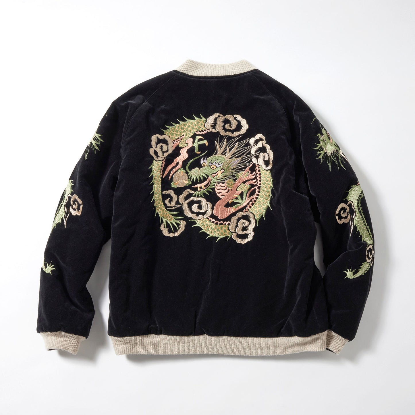 SPECIAL EDITION VELVETEEN SOUVENIER JACKET “GREEN DRAGON”　15551