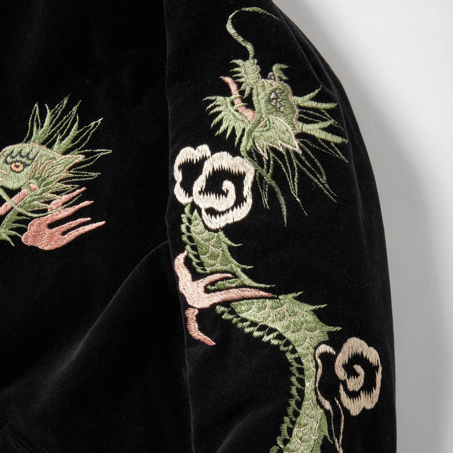 SPECIAL EDITION VELVETEEN SOUVENIER JACKET “GREEN DRAGON”　15551