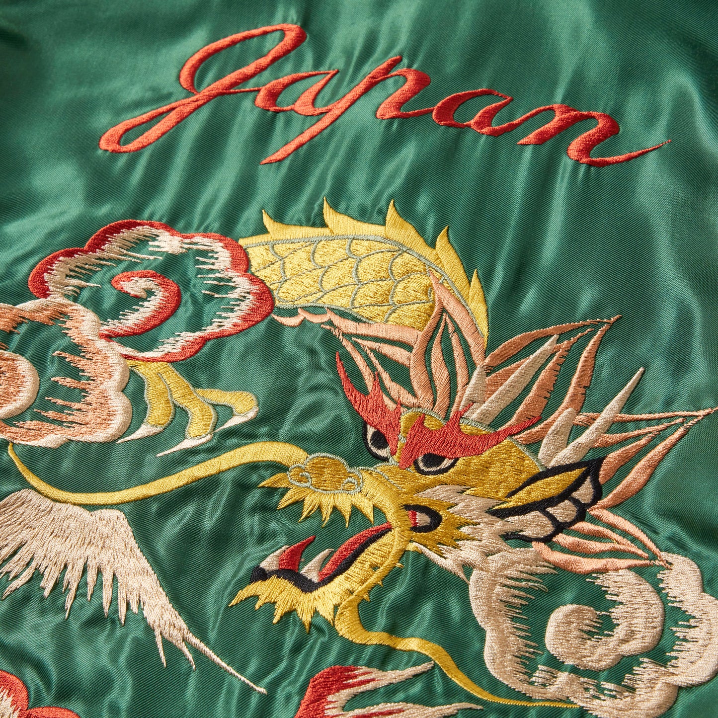 WOOL MELTON×ACETATE SOUVENIR JACKET "DRAGON HEAD" 15725