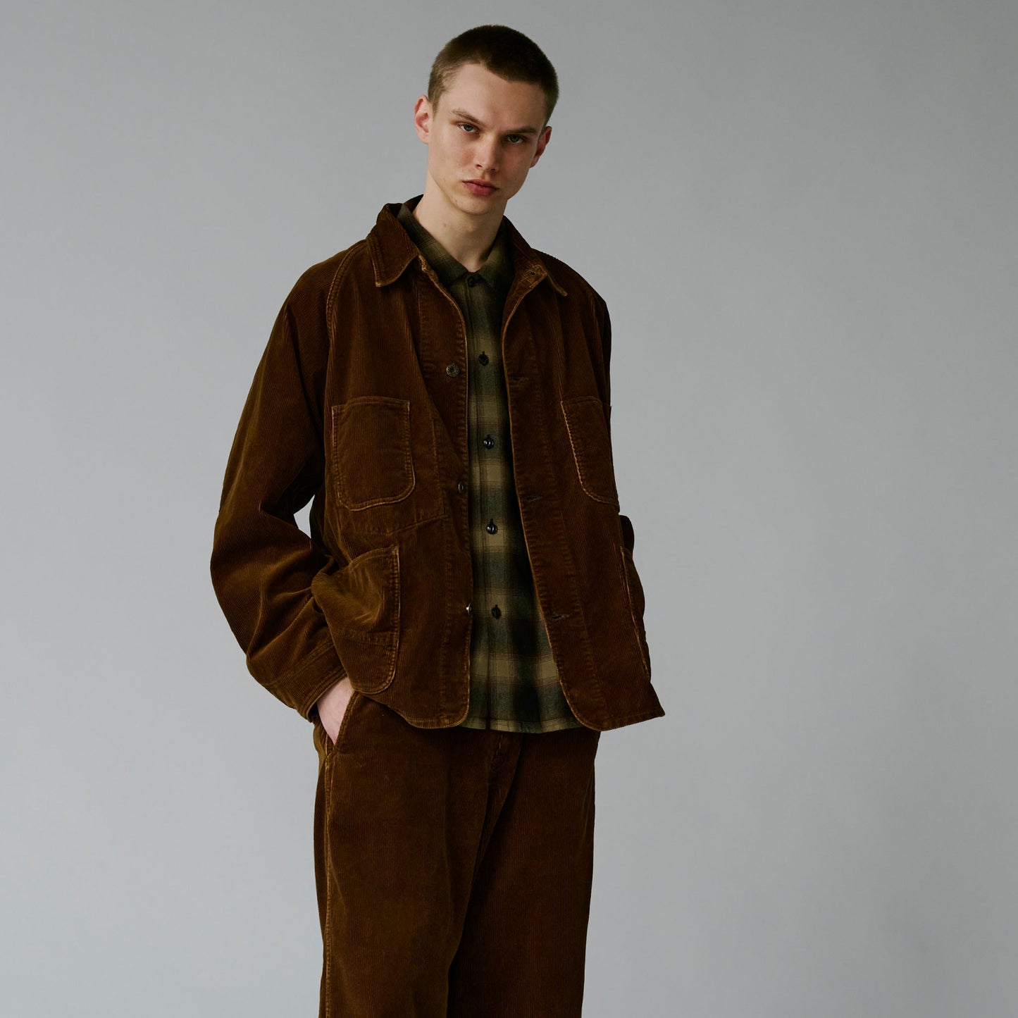 9W CORDUROY WORK COAT 15738