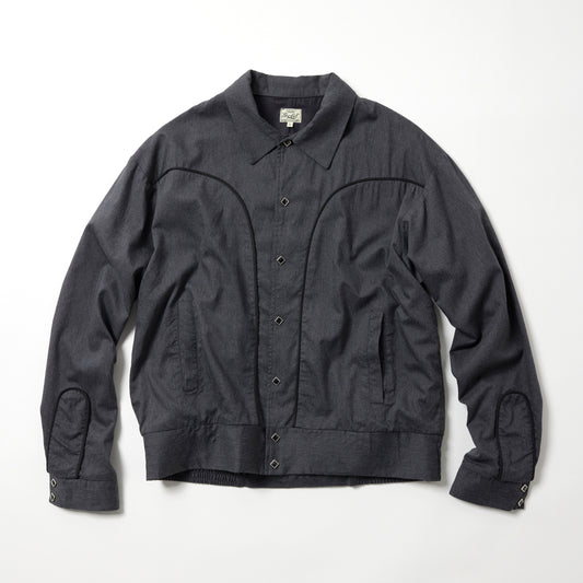 COTTON/SILK NEL WESTERN JACKET 15854