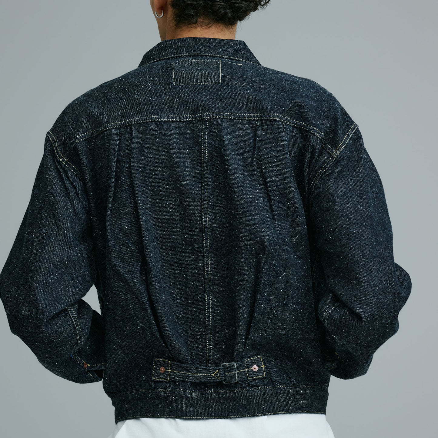 RECYCLED WASTE SUVIN COTTON YARN 11.5oz DENIM BLOUSE WWⅡ MODEL 15860