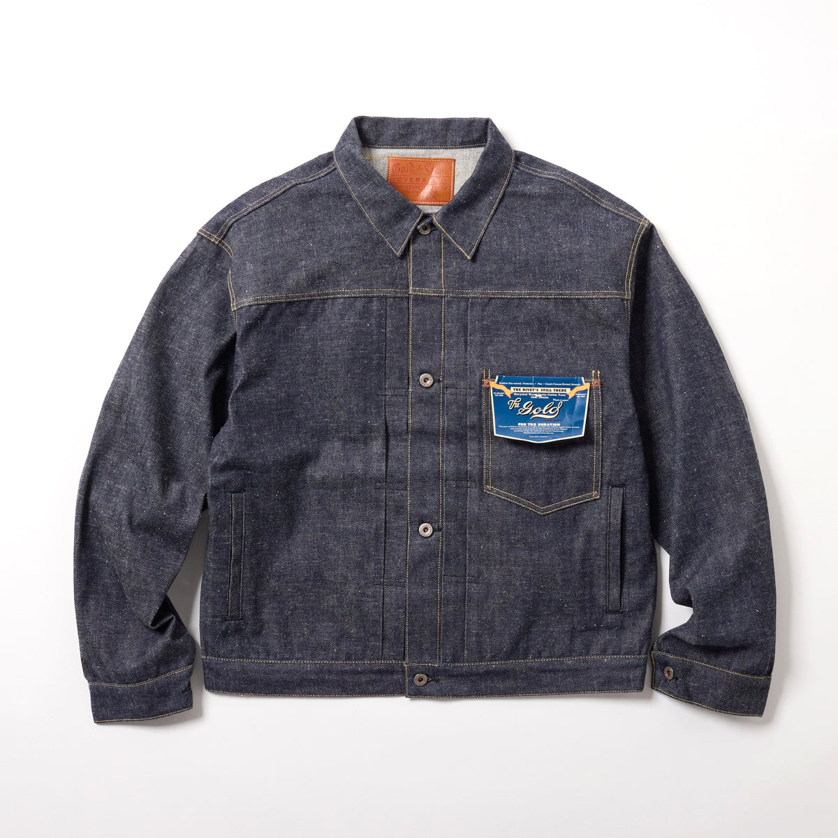 RECYCLED WASTE SUVIN COTTON YARN 14oz. DENIM BLOUSE WWⅡ MODEL 16001