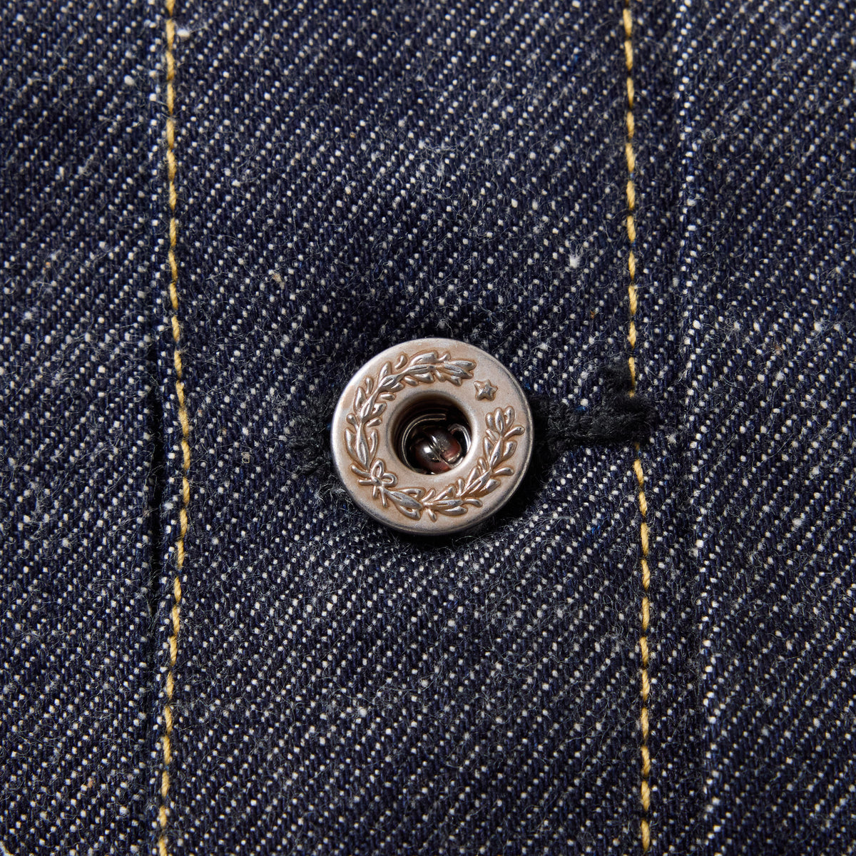 RECYCLED WASTE SUVIN COTTON YARN 14oz. DENIM BLOUSE WWⅡ MODEL 16001