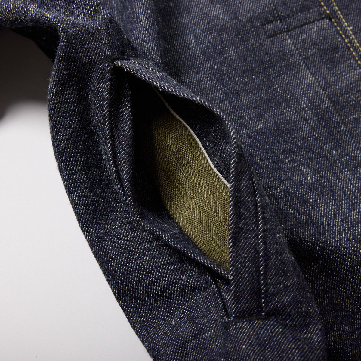 RECYCLED WASTE SUVIN COTTON YARN 14oz. DENIM BLOUSE WWⅡ MODEL 16001