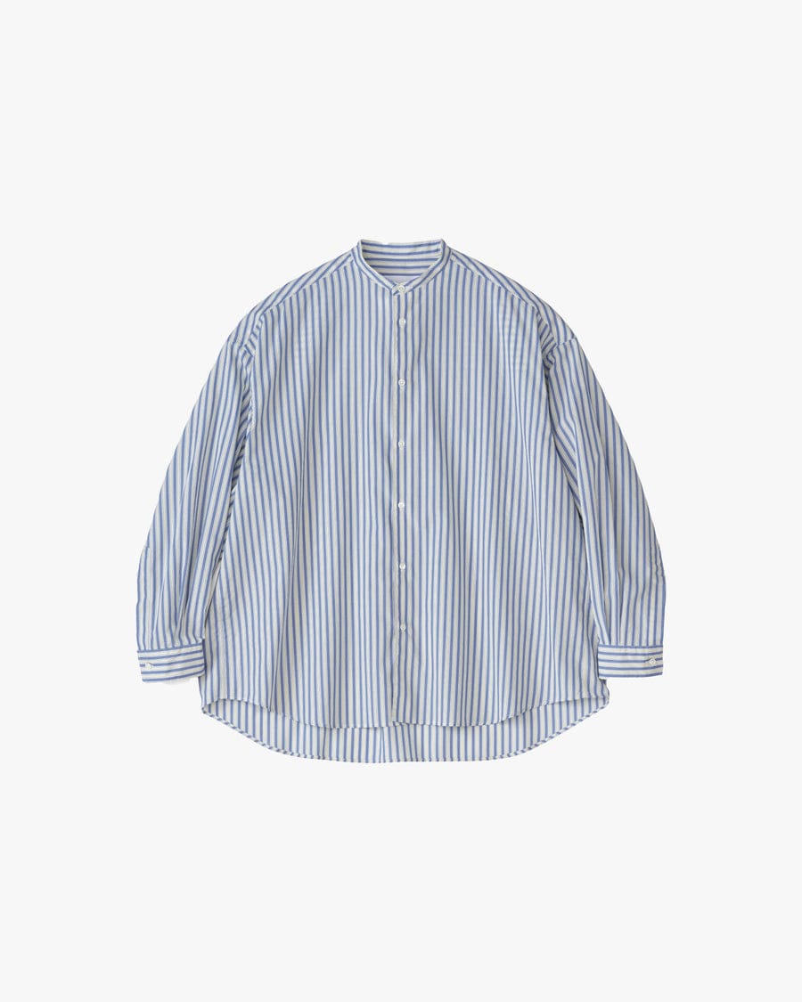 Broad L/S Oversized Band Collar Shirt