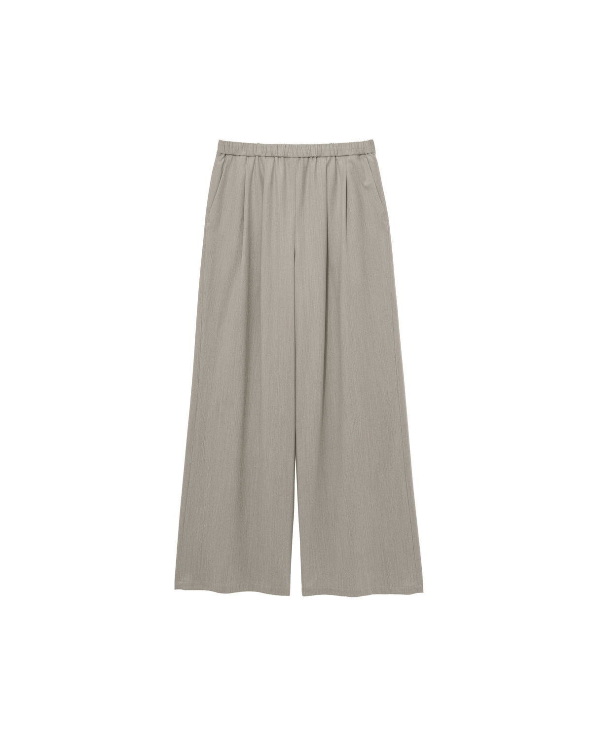 Fine Wool Saxony Easy Wide Pants