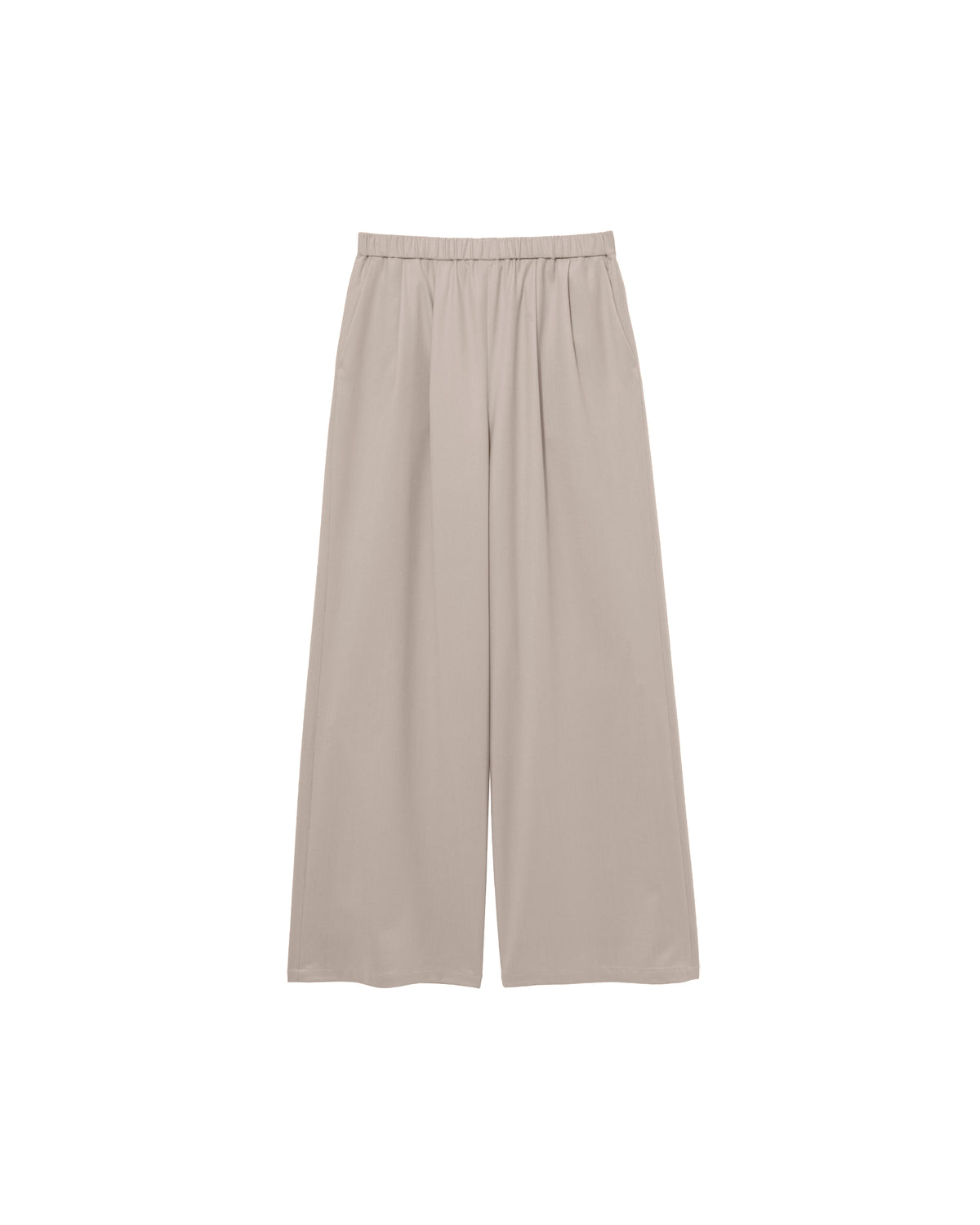 Fine Wool Saxony Easy Wide Pants