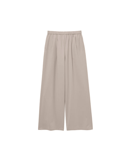 Fine Wool Saxony Easy Wide Pants