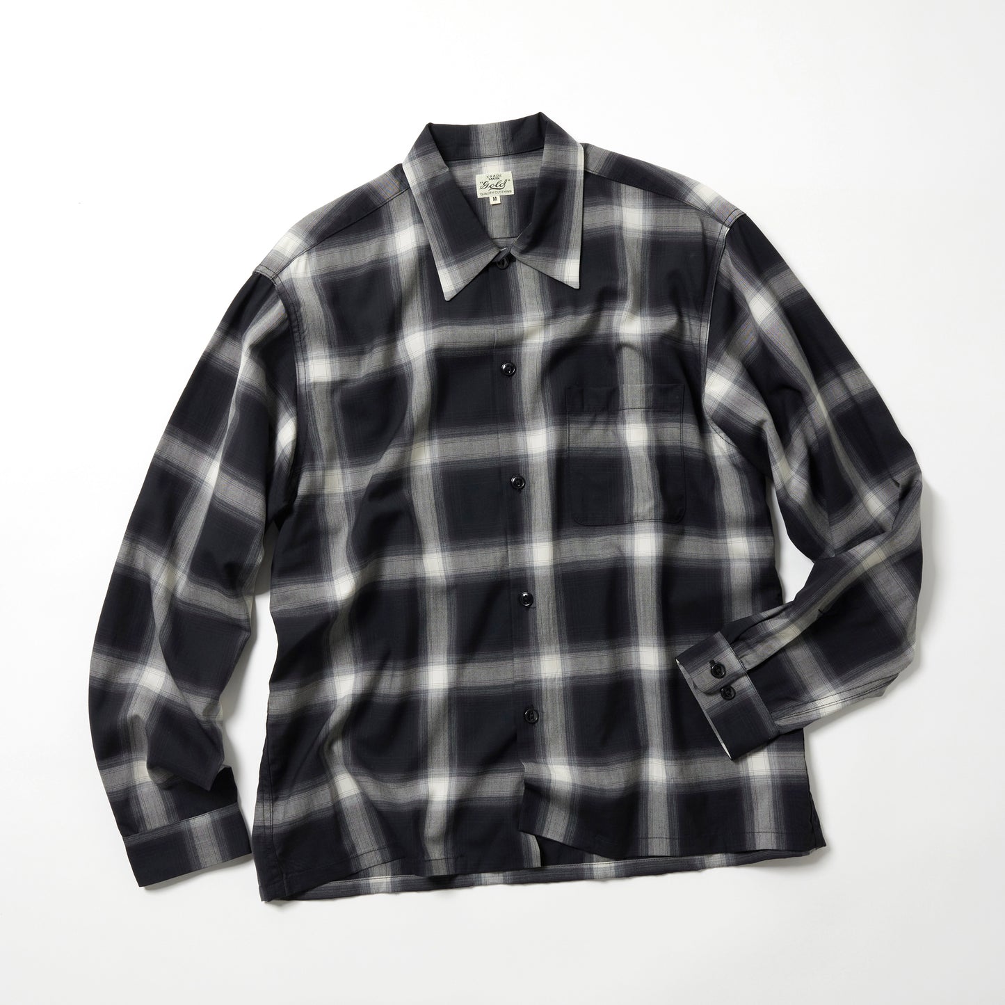 WOOL Super140's TROPICAL OPEN SHIRT 29647