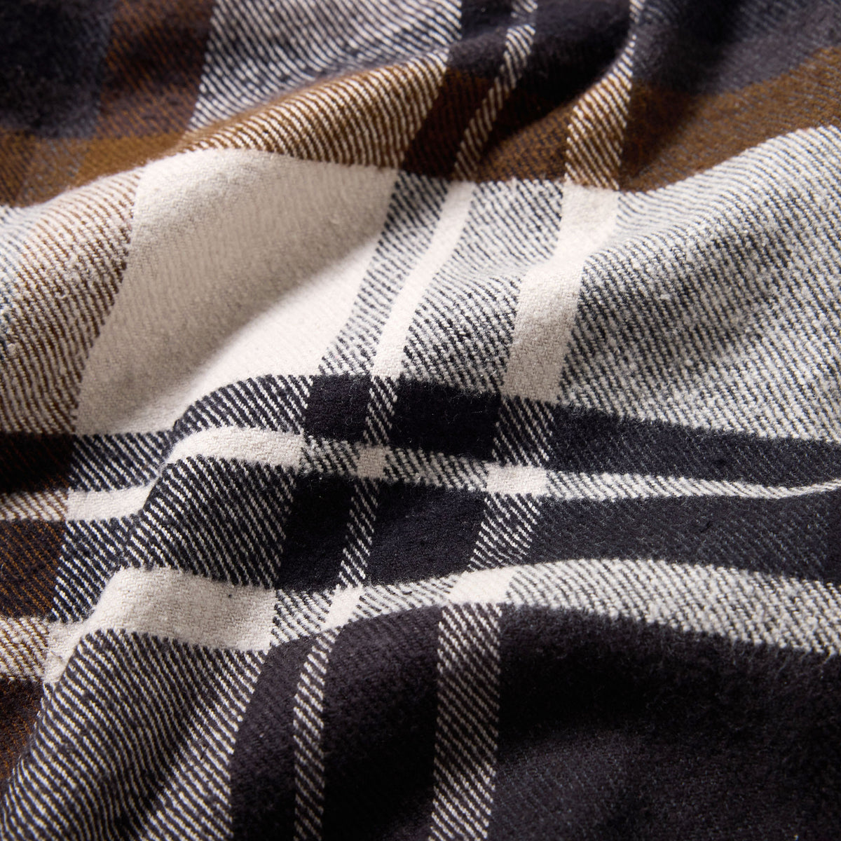 COTTON/SILK NEP CHECK OPEN SHIRT 29754