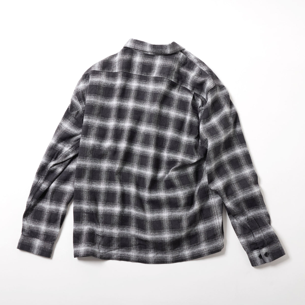 COTTON/SILK NEP CHECK OPEN SHIRT 29754