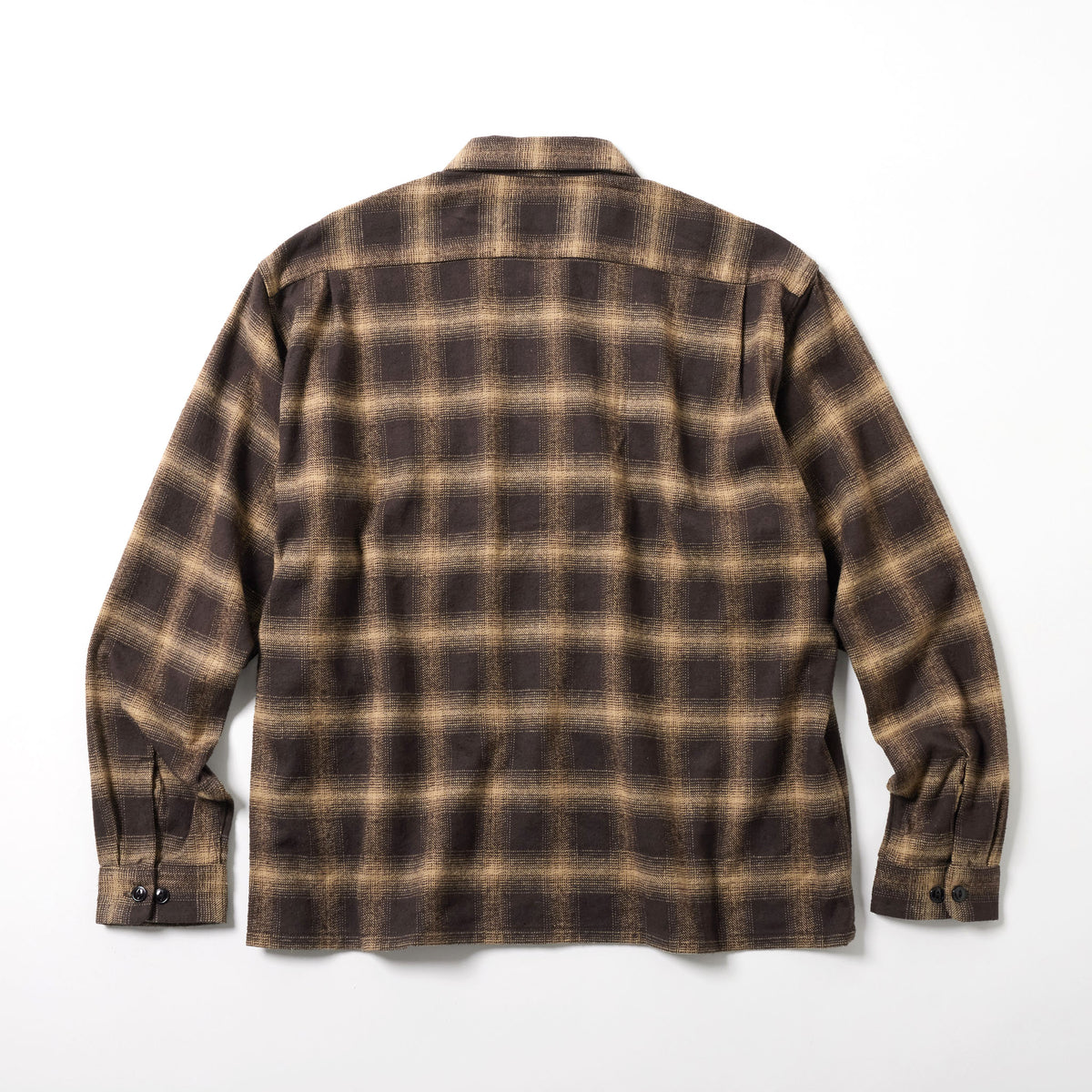 COTTON/SILK NEP CHECK OPEN SHIRT 29754
