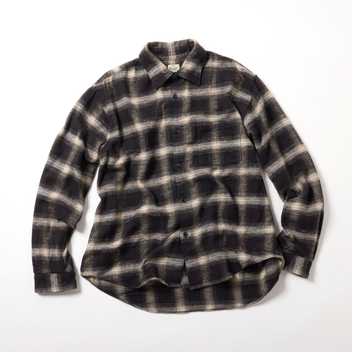 SOFT NEL CHECK REGULAR COLLAR SHIRT 29755