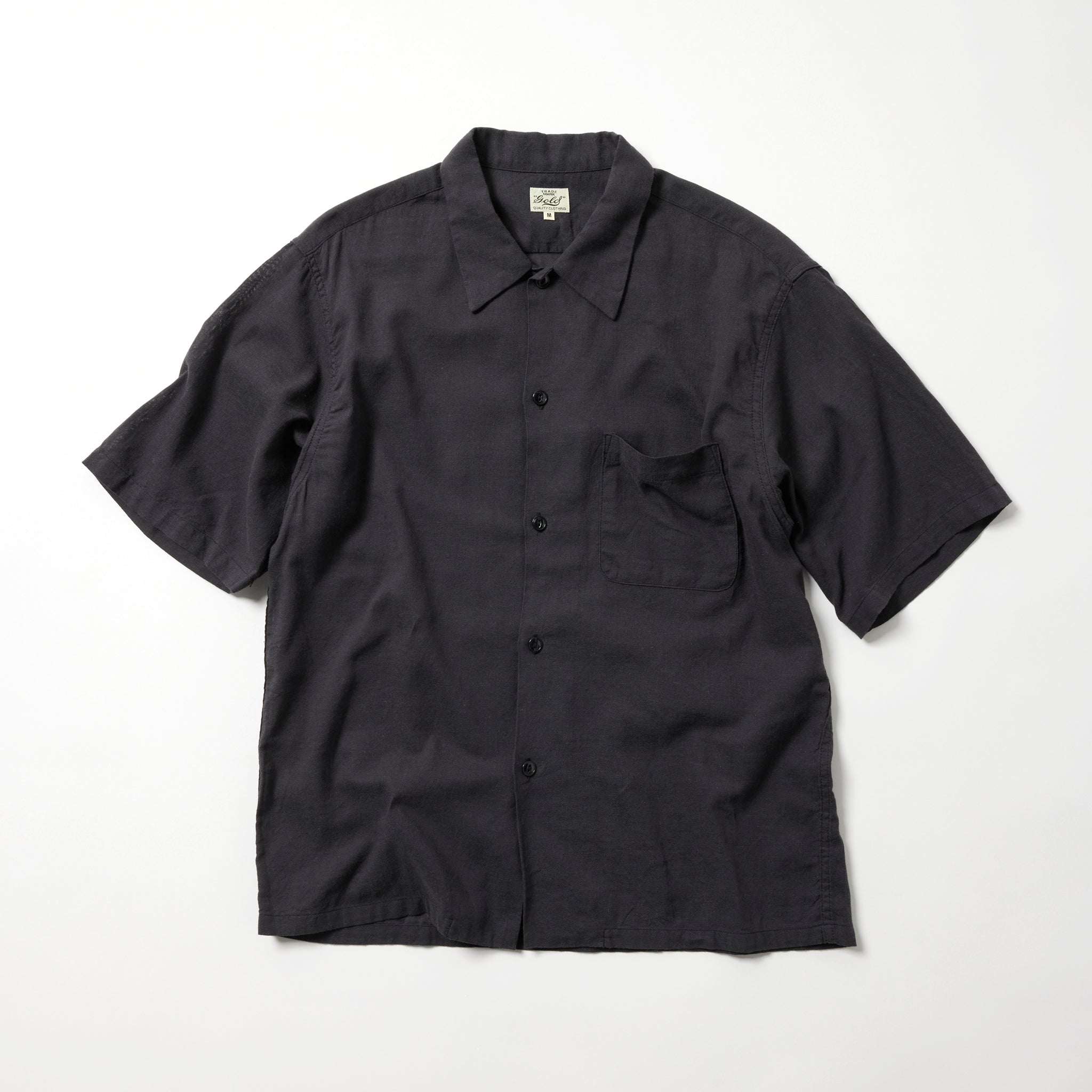 SELVEDGE OXFORD S/S OPEN SHIRT 39649 – TIME AFTER TIME