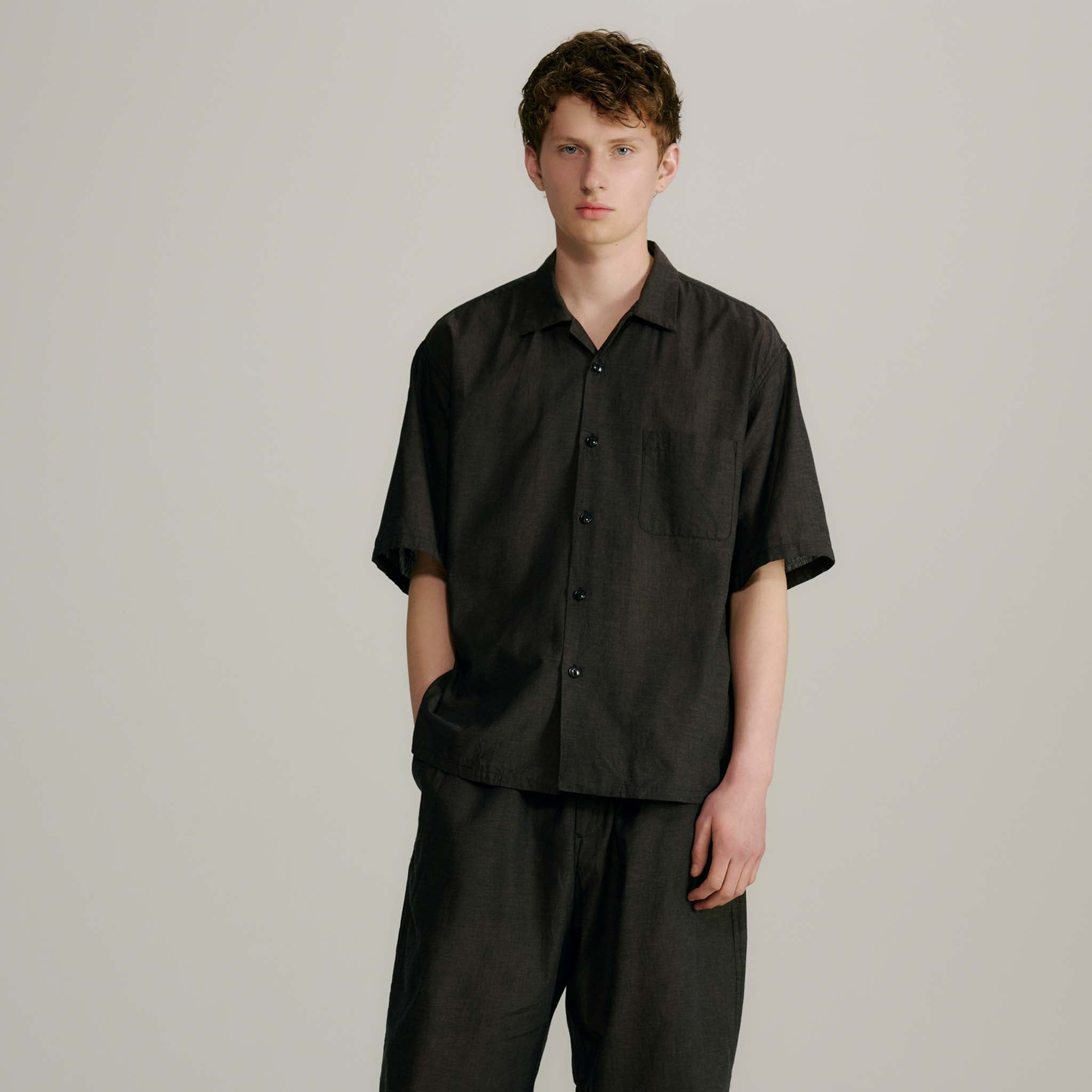 VAT DYE CHAMBRAY OPEN SHIRT 39758 – TIME AFTER TIME
