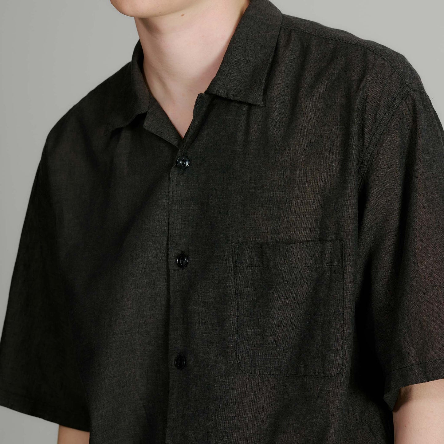 VAT DYE CHAMBRAY OPEN SHIRT 39758