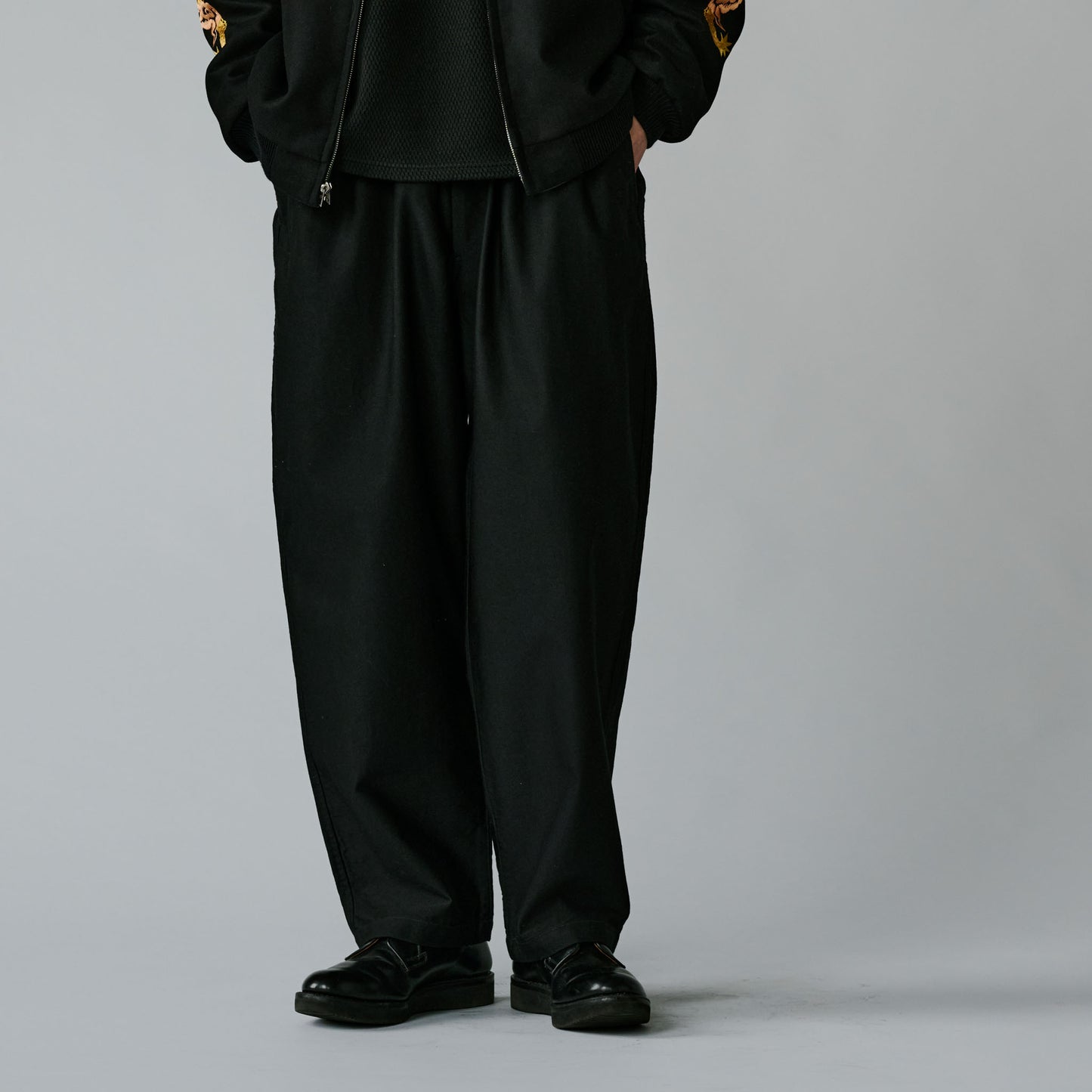 WOOL / COTTON MOLESKIN EASY PANTS 42574