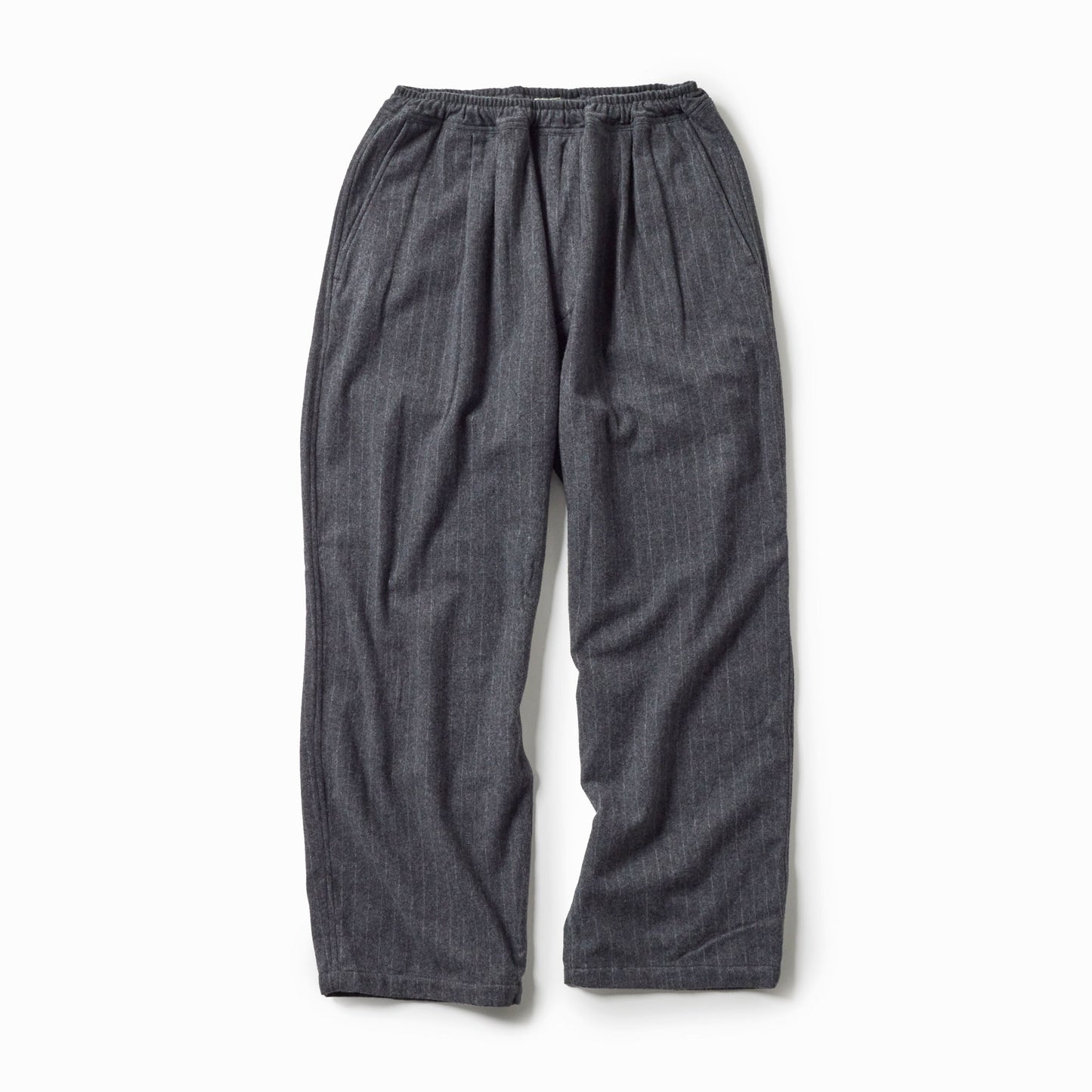 Super 160's WOOL HERRINGBONE MOSSER 1TUCK EASY PANTS 42576