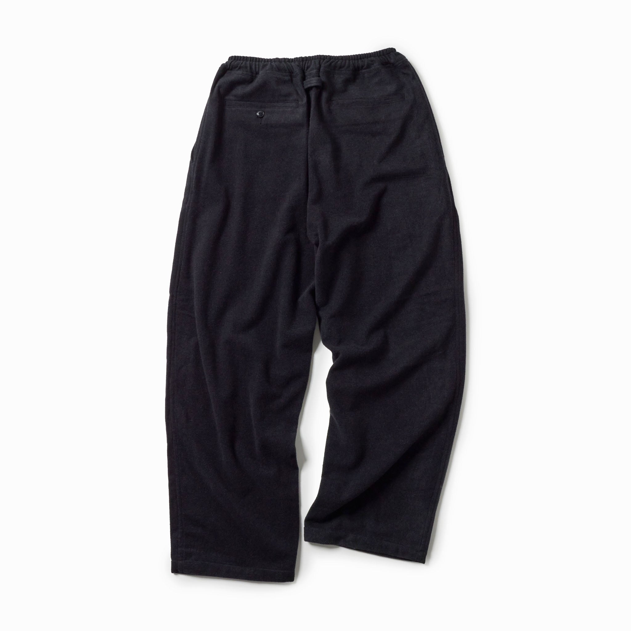 Super 160's WOOL HERRINGBONE MOSSER 1TUCK EASY PANTS 42576 – TIME