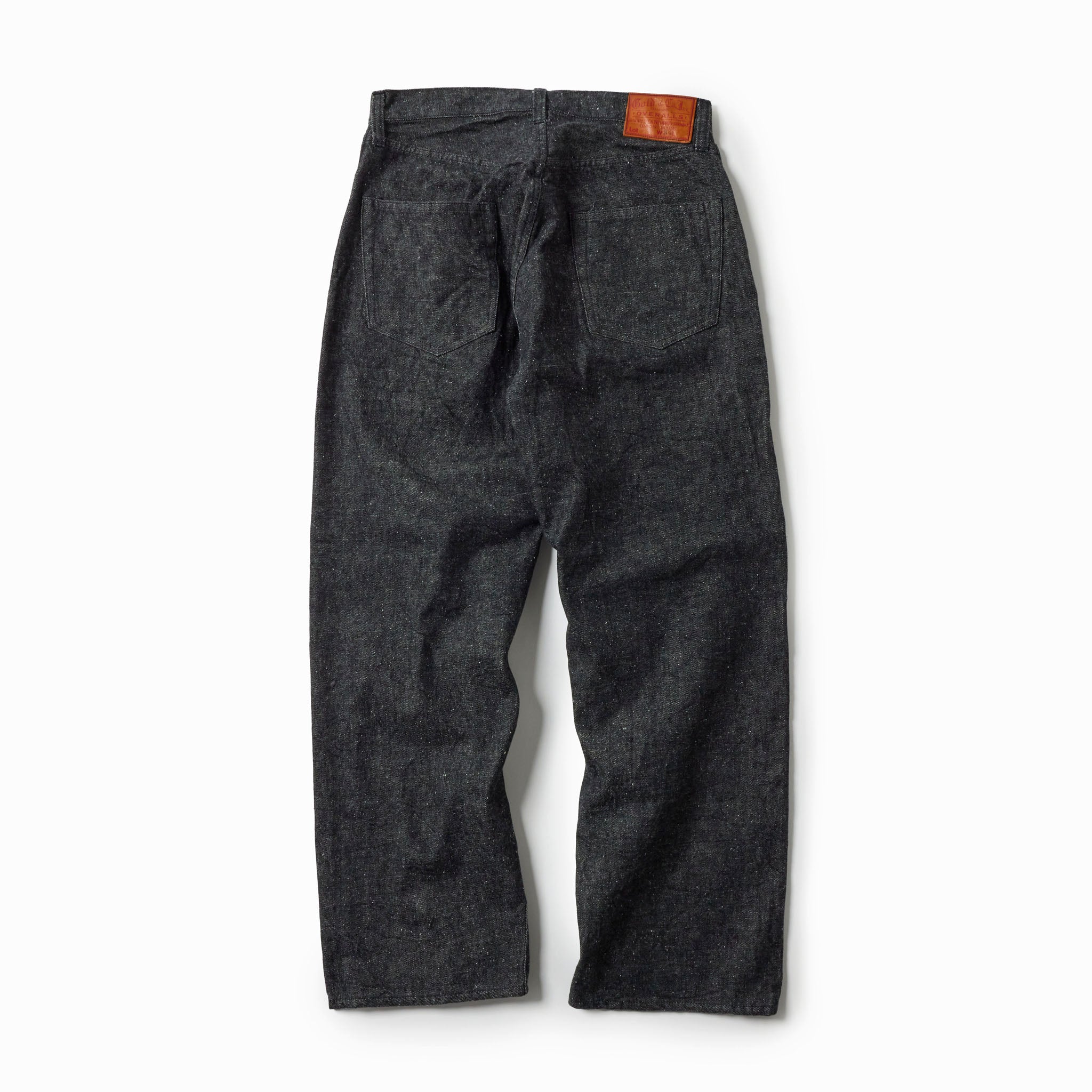 RECYCLED WASTE SUVIN COTTON YARN 14oz. DENIM 5POCKET WIDE PANTS