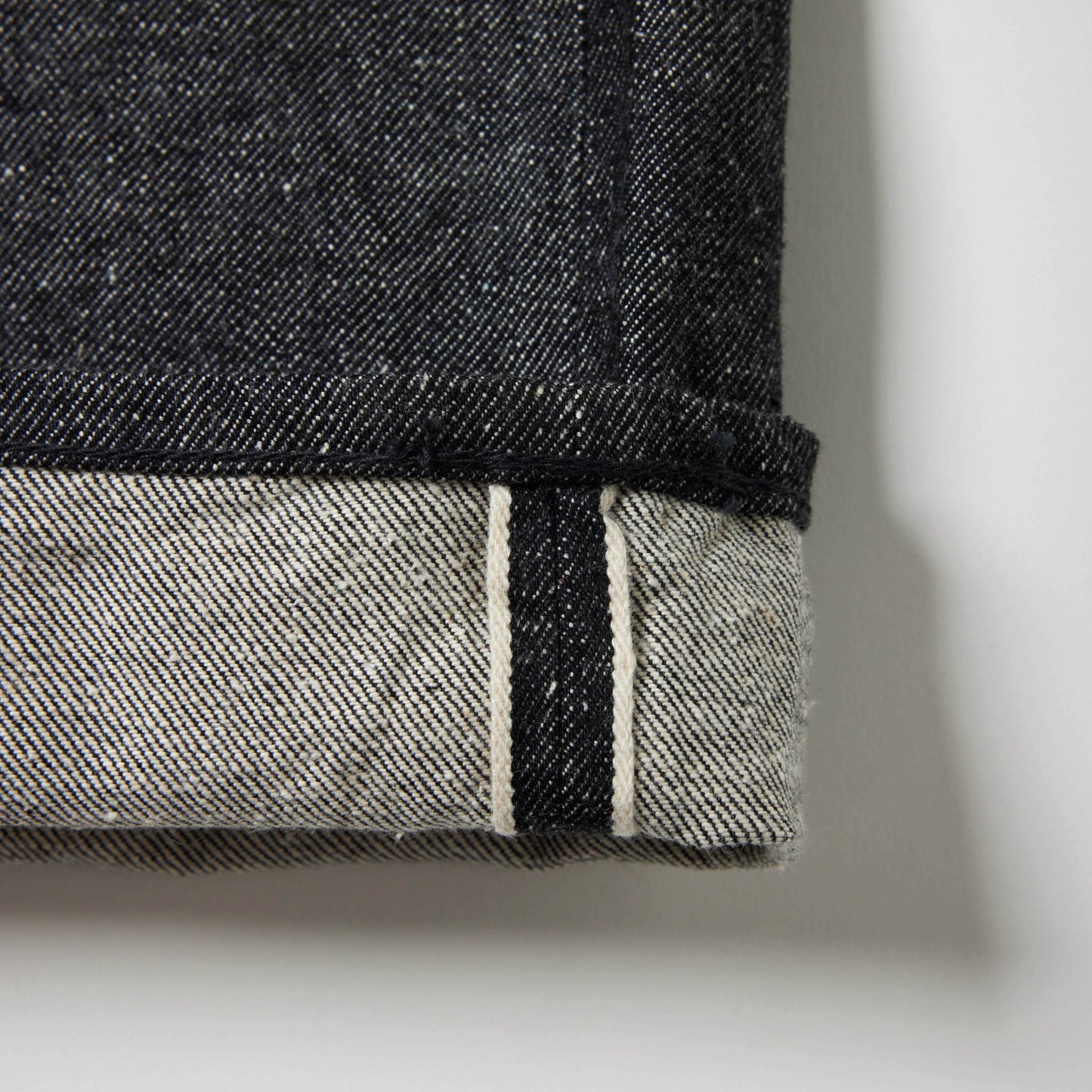 RECYCLED WASTE SUVIN COTTON YARN 14oz. DENIM 5POCKET WIDE PANTS 42579