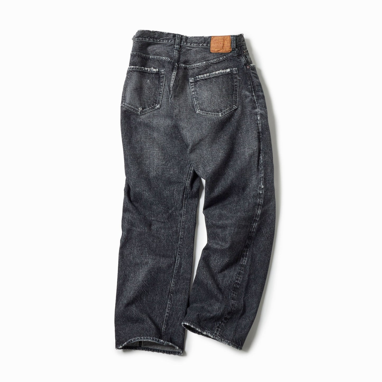 RECYCLED WASTE SUVIN COTTON YARN 14oz.DENIM 5POCKET STRAIGHT PANTS VINTAGE WASHED 42580