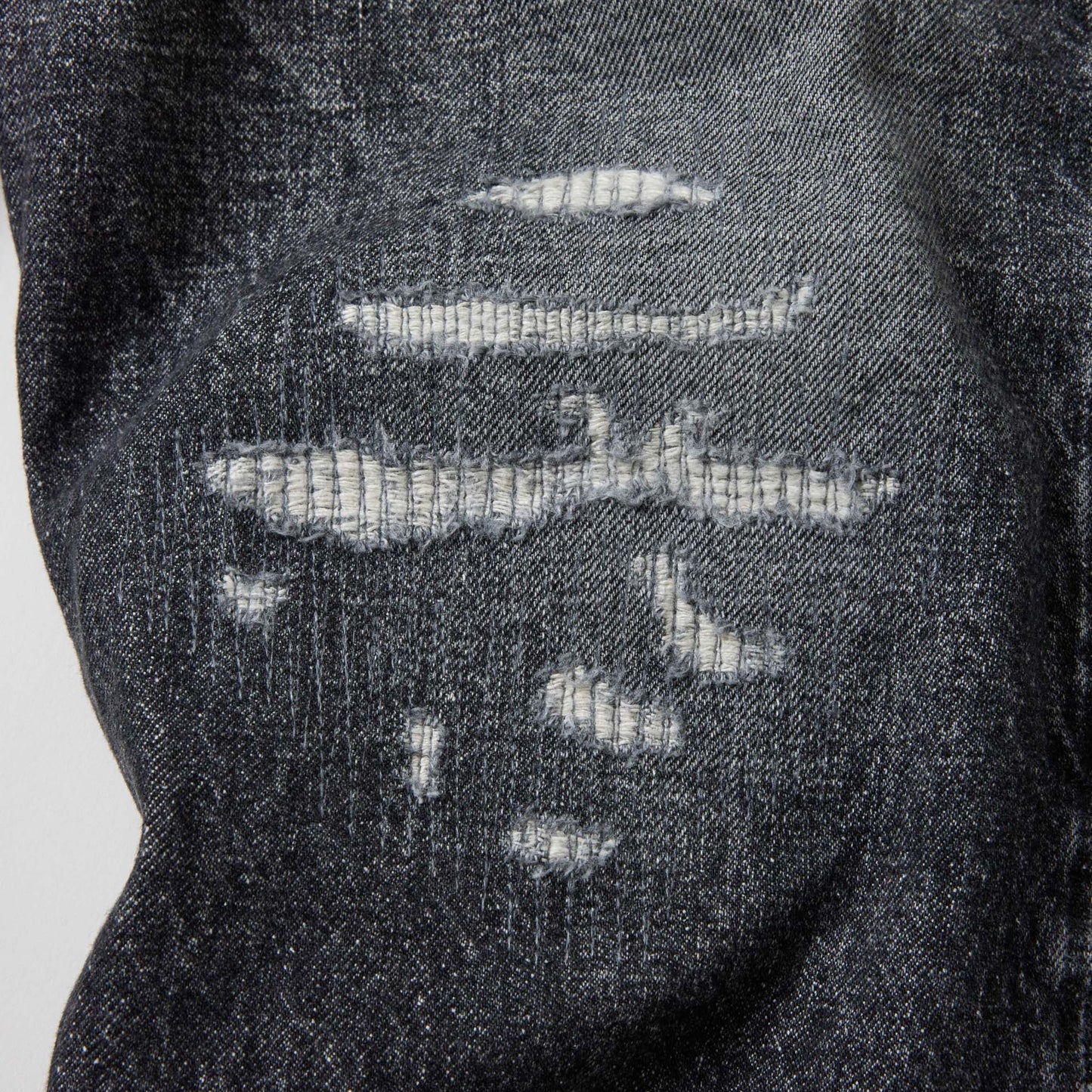RECYCLED WASTE SUVIN COTTON YARN 14oz.DENIM 5POCKET STRAIGHT PANTS VINTAGE WASHED 42580
