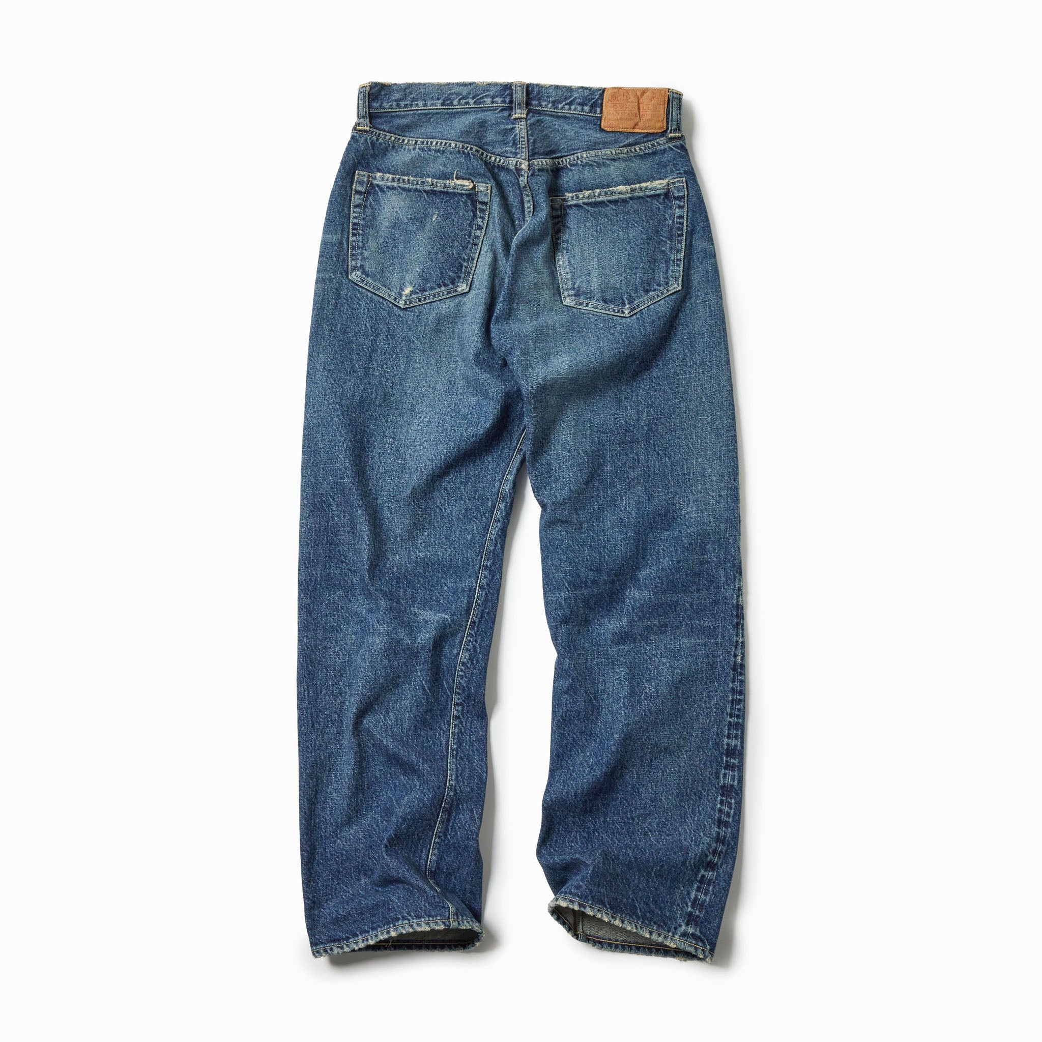 RECYCLED WASTE SUVIN COTTON YARN 14oz.DENIM 5POCKET STRAIGHT PANTS
