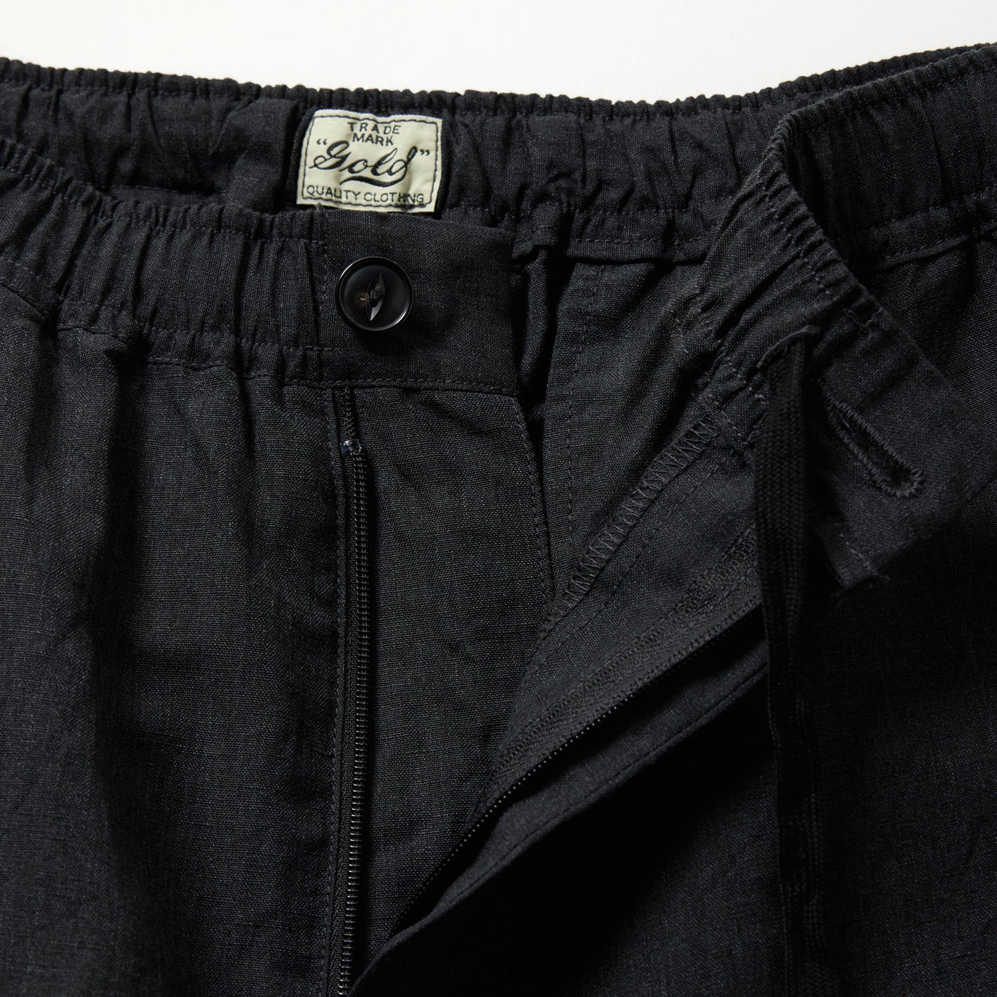 LINEN/WOOL TROPICAL EASY WIDE PANTS