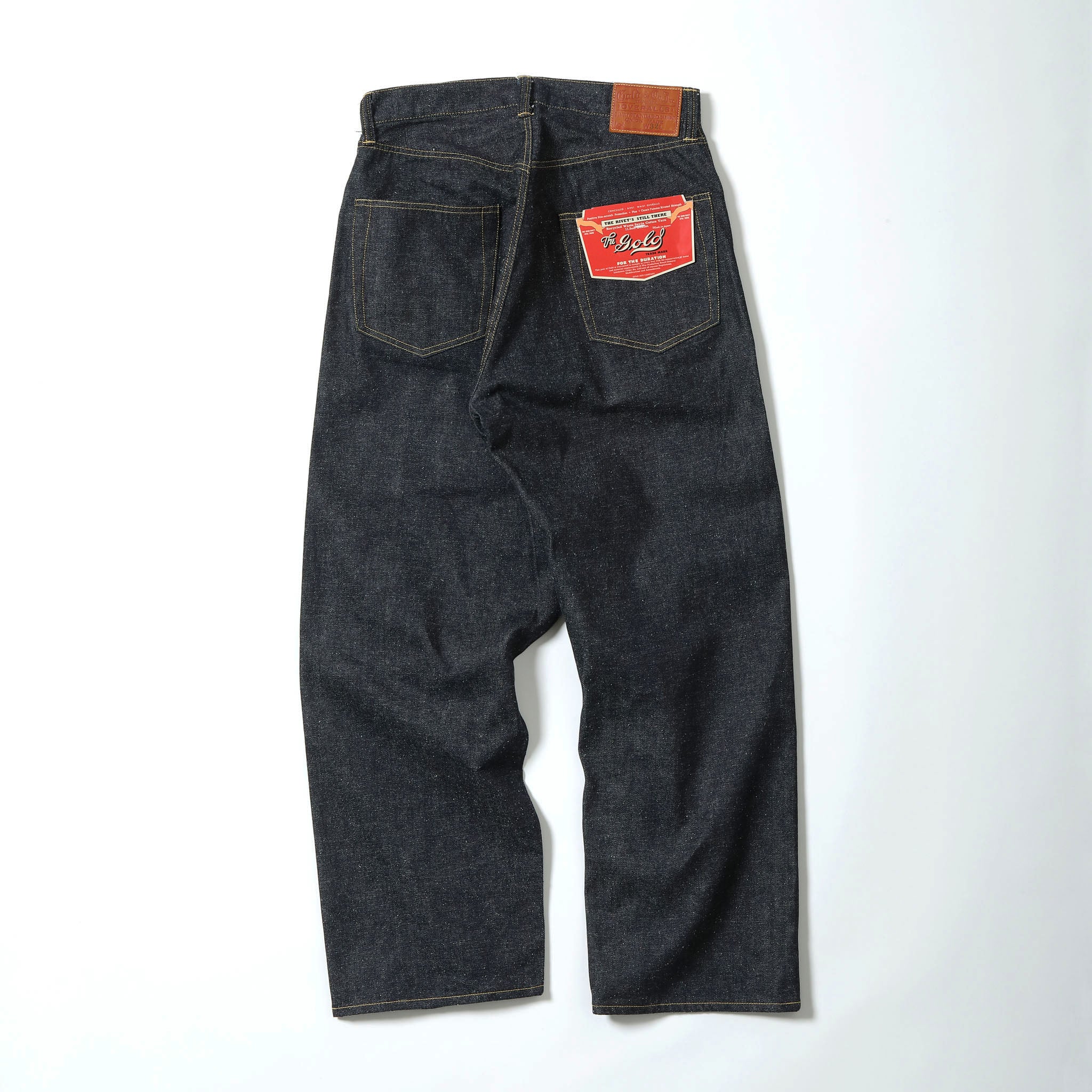 RECYCLED WASTE SUVIN COTTON YARN 11.5oz DENIM 5POCKET WIDE PANTS