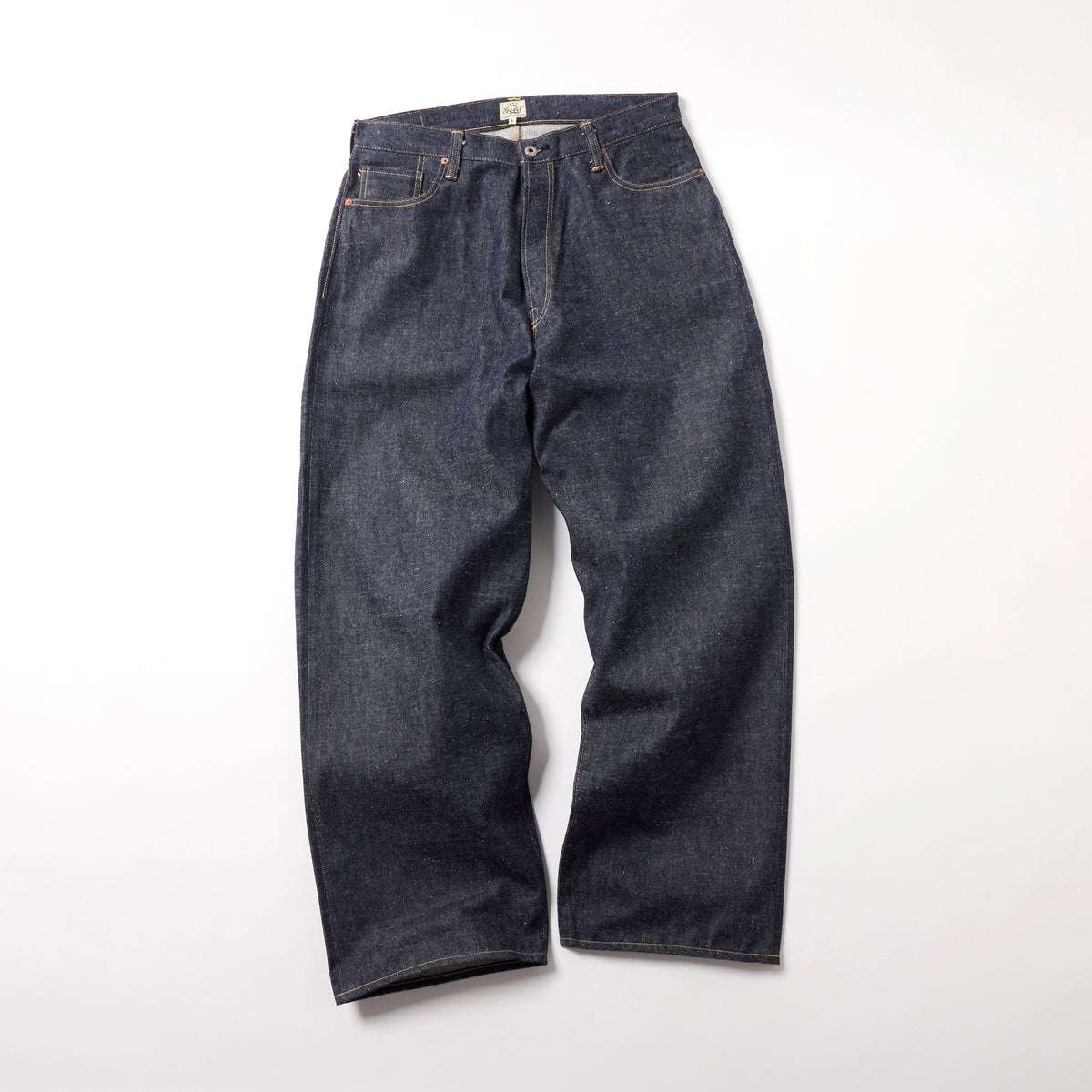 RECYCLED WASTE SUVIN COTTON YARN 14oz. DENIM 5POCKET WIDE PANTS WWⅡ MODEL 42675