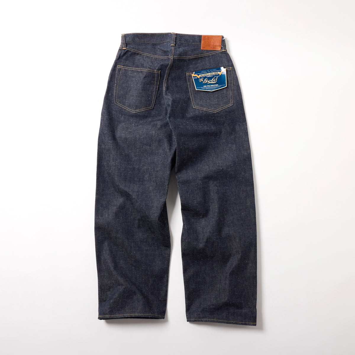 RECYCLED WASTE SUVIN COTTON YARN 14oz. DENIM 5POCKET WIDE PANTS WWⅡ MODEL 42675