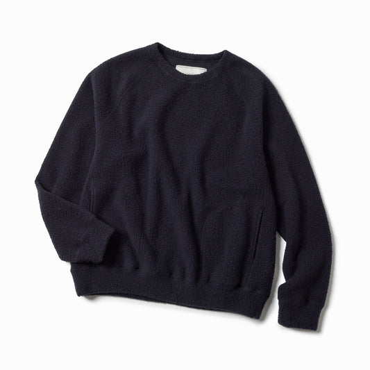 Super 140's WOOL FLEECE RAGLAN CREW NECK SHIRT 69593