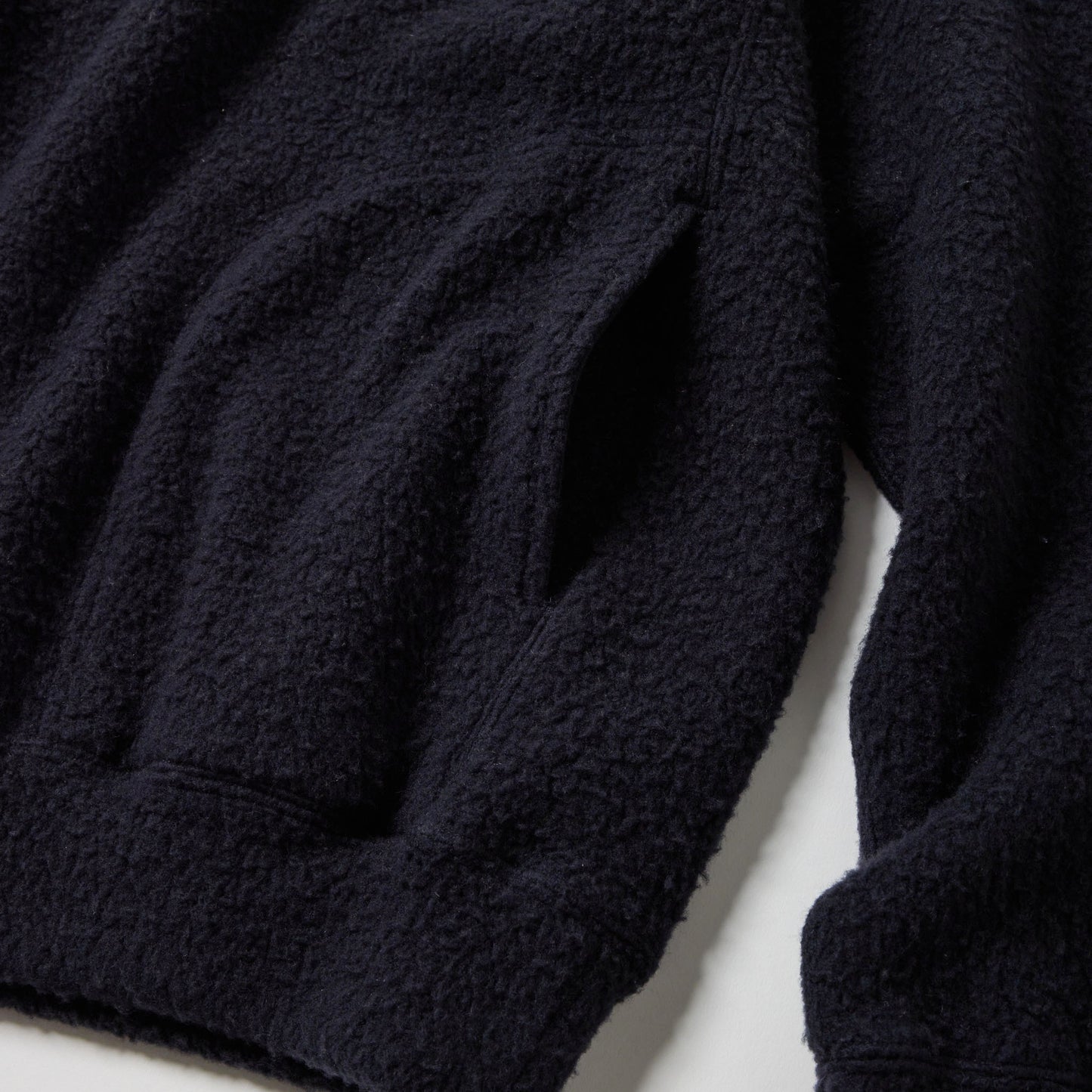 Super 140's WOOL FLEECE RAGLAN CREW NECK SHIRT 69593